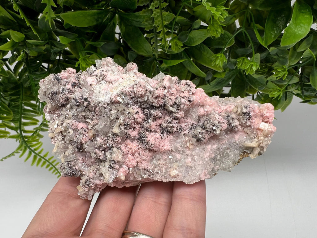 Pink Rhodochrosite Crystal: Starnica Mine, Bulgaria - Home Decor Stone