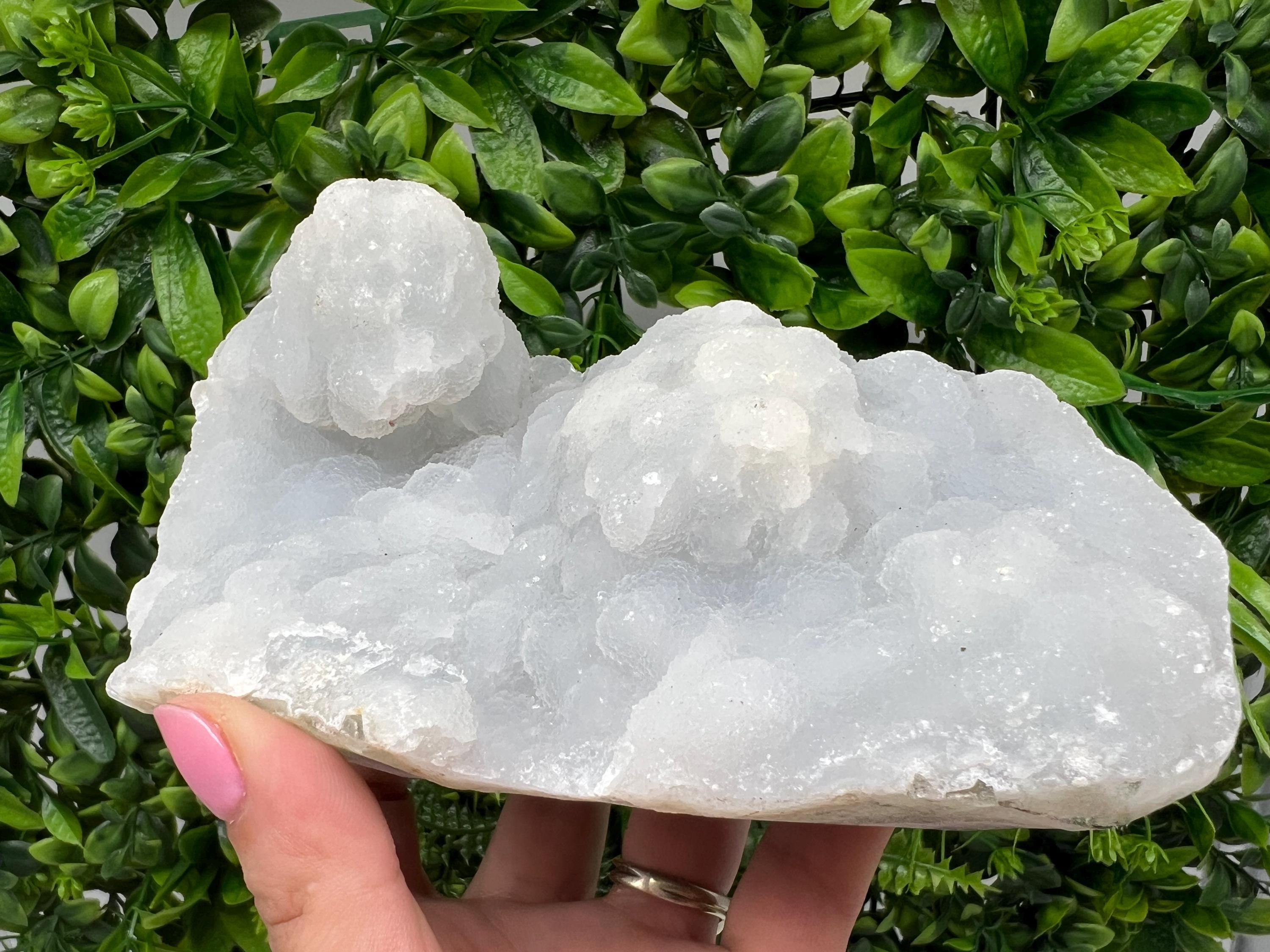 Natural Chalcedony Specimen, India Minerals, Home Decor