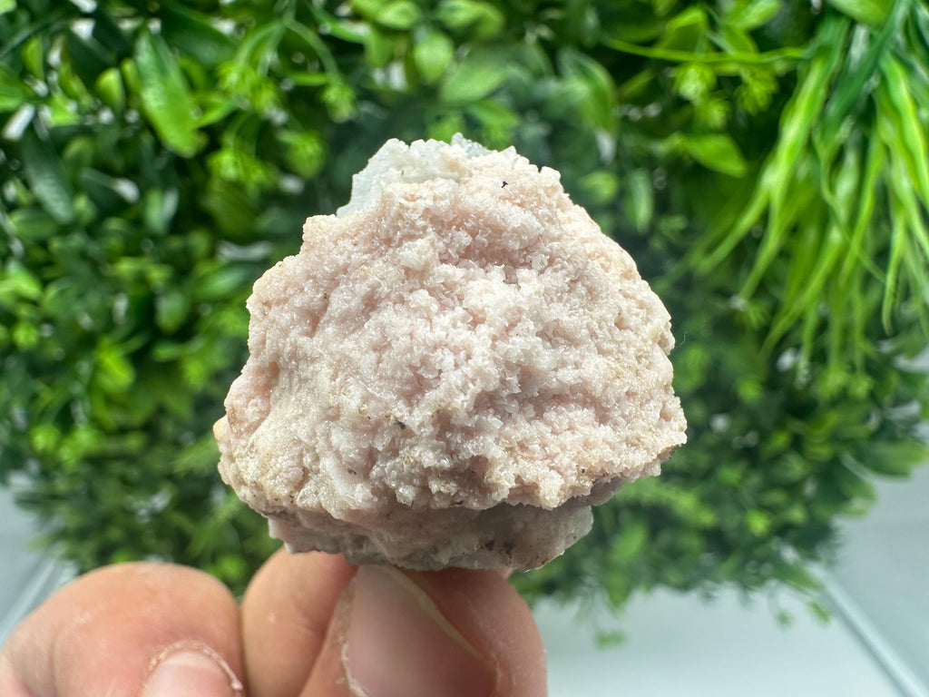 Rhodochrosite with Quartz Crystals: Starnica Mine, Bulgaria