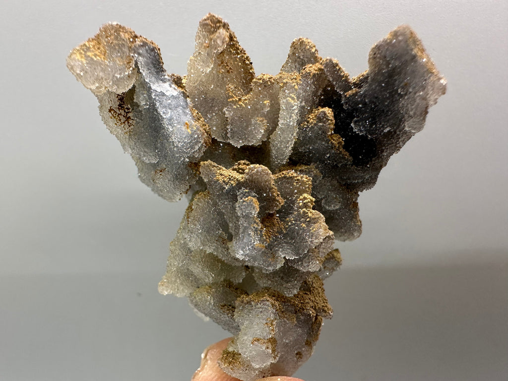 Chlorite Chalcedony Quartz Cluster, Madan Bulgaria Mineral Specimen