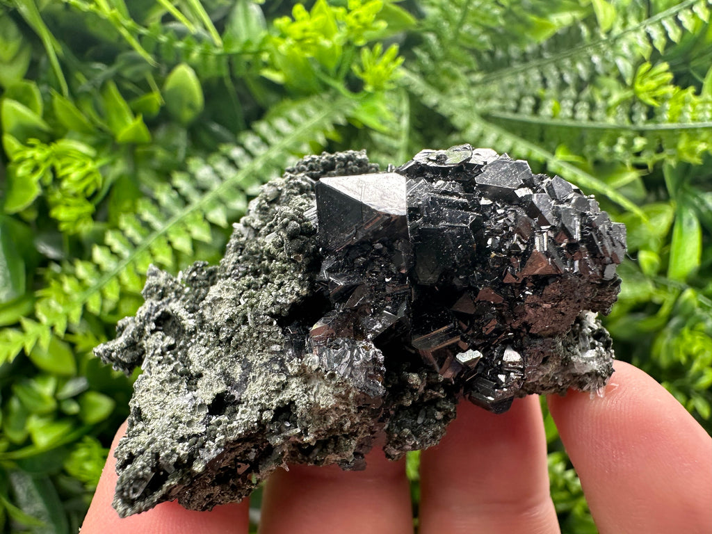 Sphalerite on Quartz Cluster, Bulgaria Mineral Specimen