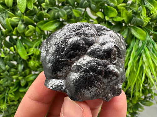 Botryoidal Black Hematite Specimen: Moroccan Crystal for Reiki Chakra