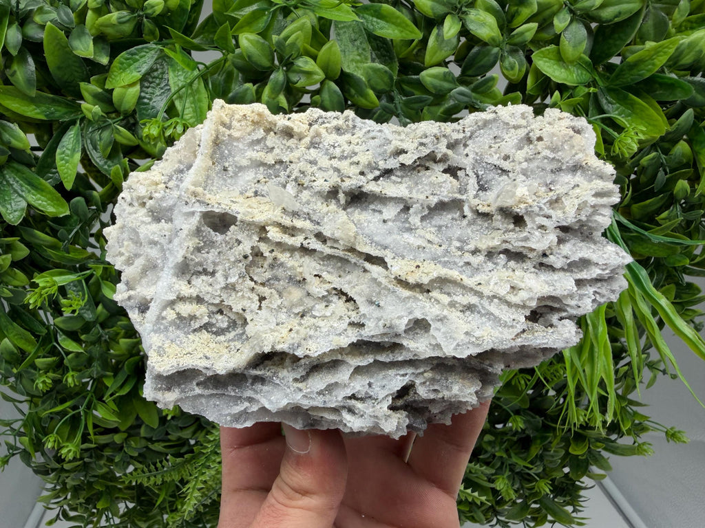 Chalcedony Quartz Cluster with Chlorite - Bulgaria Mineral Specimen
