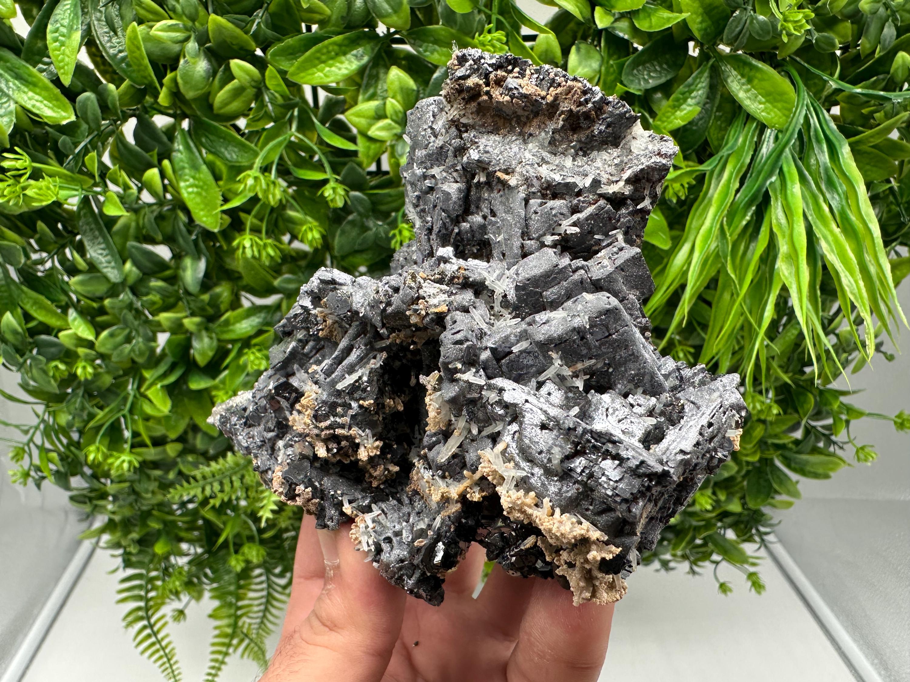 Wonderful Galena,Sphalerite,Siderite on Quartz from 9th September mine,Madan,Bulgaria,natural,collection mineral specimen,crystal,gift,decor