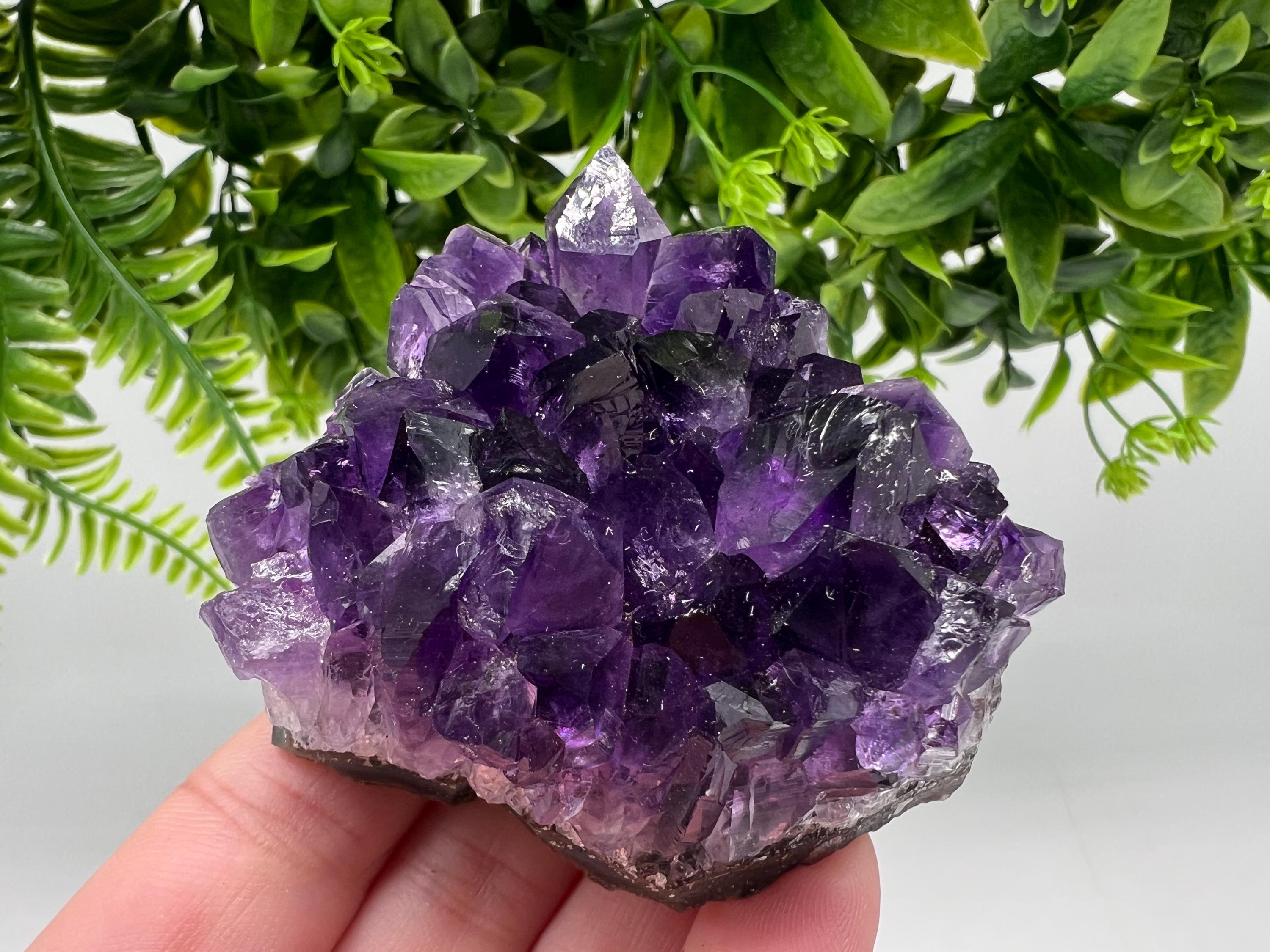 Uruguay Amethyst Crystal: Purple Quartz Home Decor, Energy Stone
