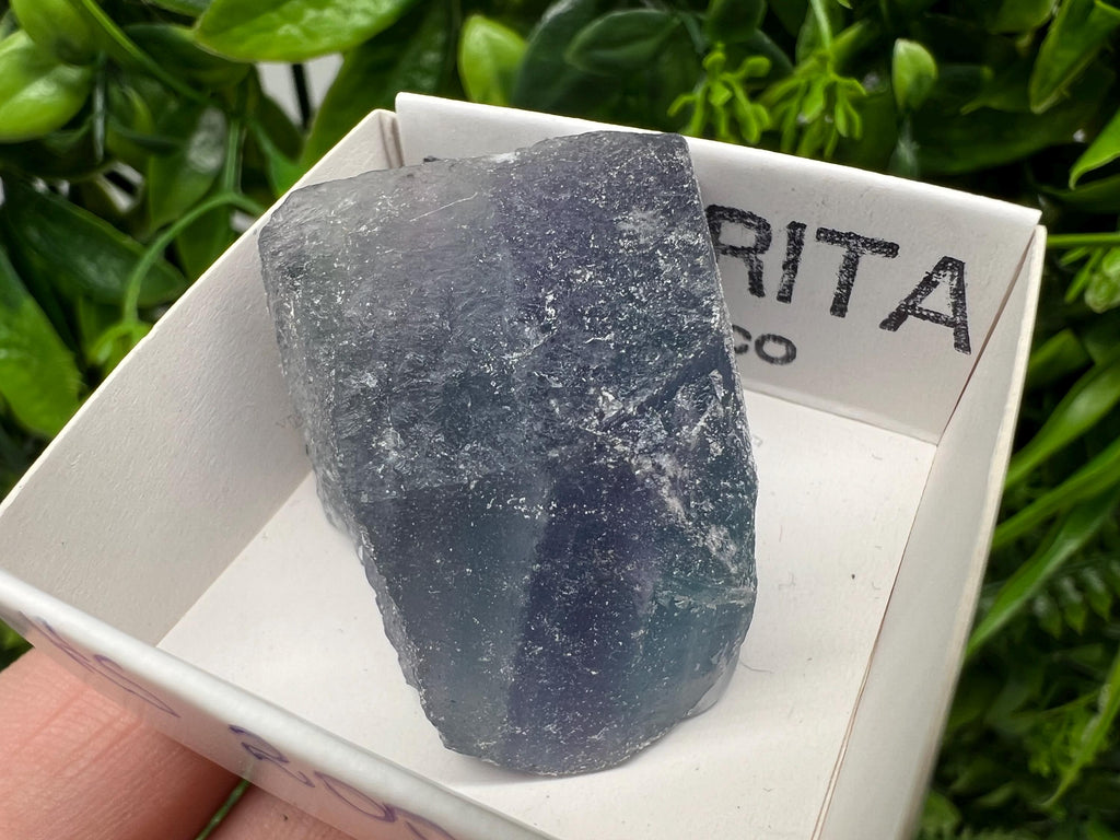 Rare Rainbow Fluorite from Mexico: Raw Crystal Cube, Meditation Stone