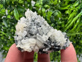 Wonderful UV fluorescence Calcite on Sphalerite,Quartz from Borieva mine,Bulgaria,natural mineral,souvenir crystal,home decor,collection cls
