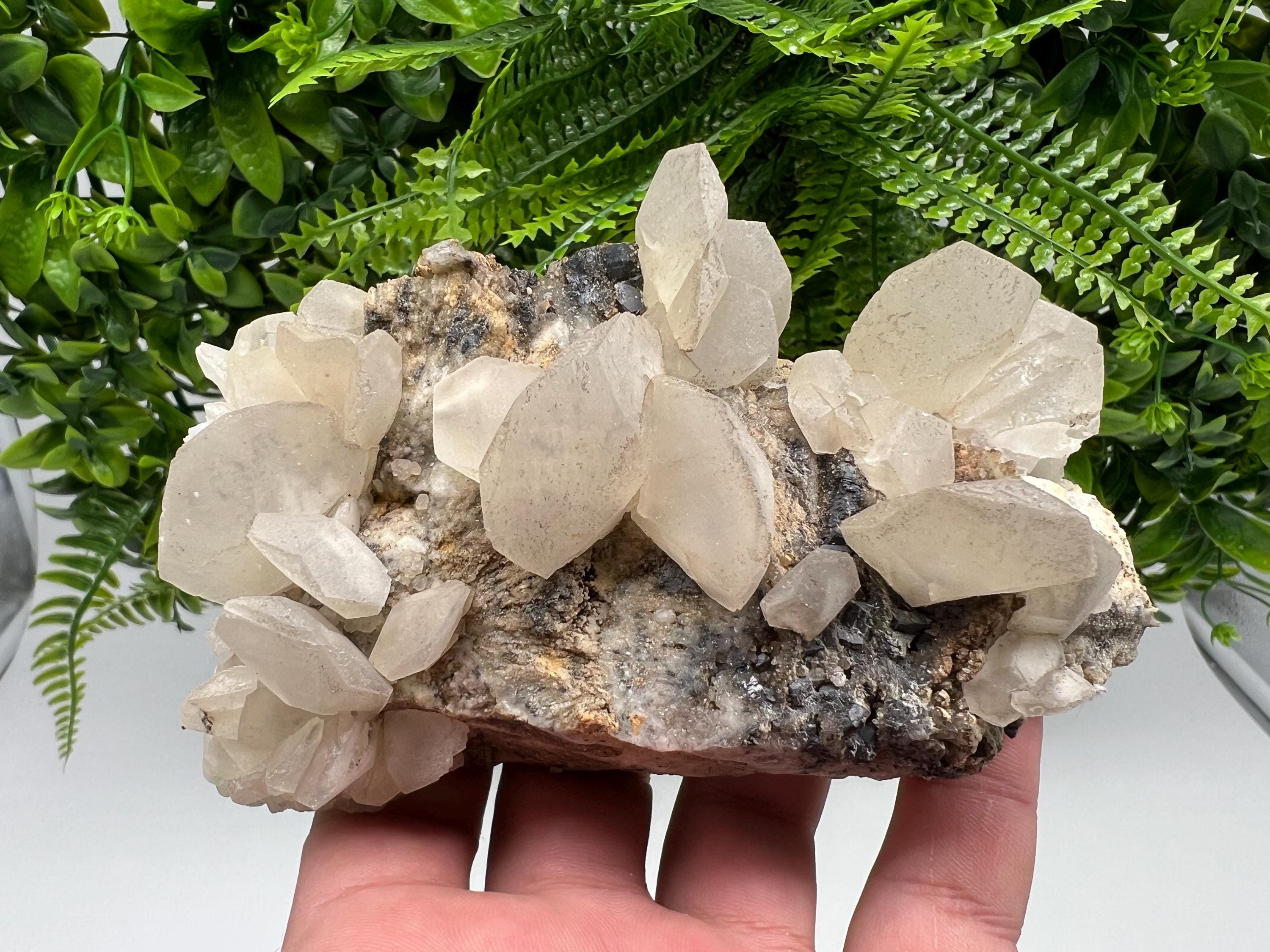 Natural Calcite Cluster: Bulgaria Mineral Specimen, Home Decor Stone