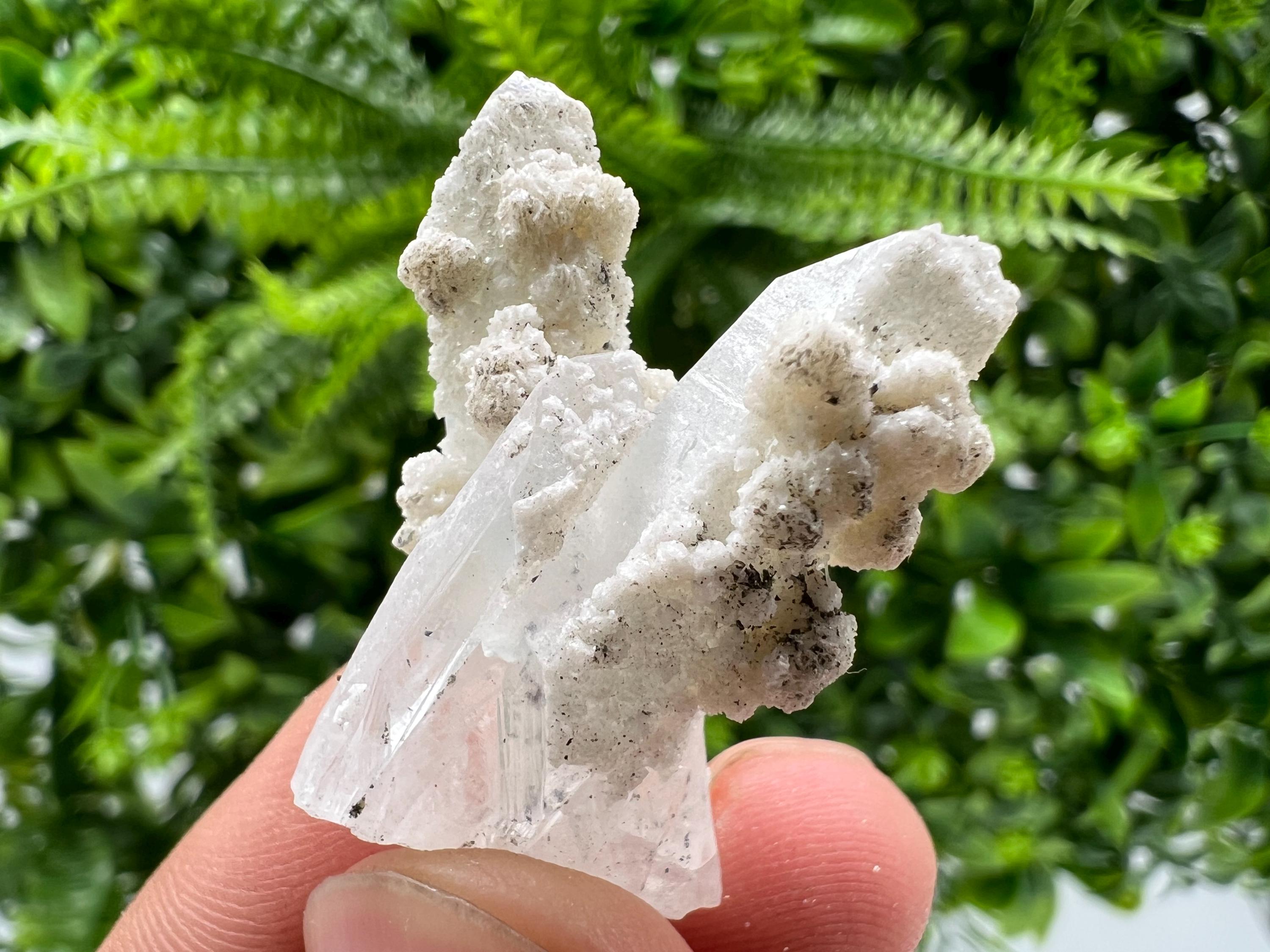 Lovely Quartz white Calcite feom Krushev dol mine,Madan,Bulgaria,Natural mineral specimen,rare crystal,Quartz cluster,collection,collector