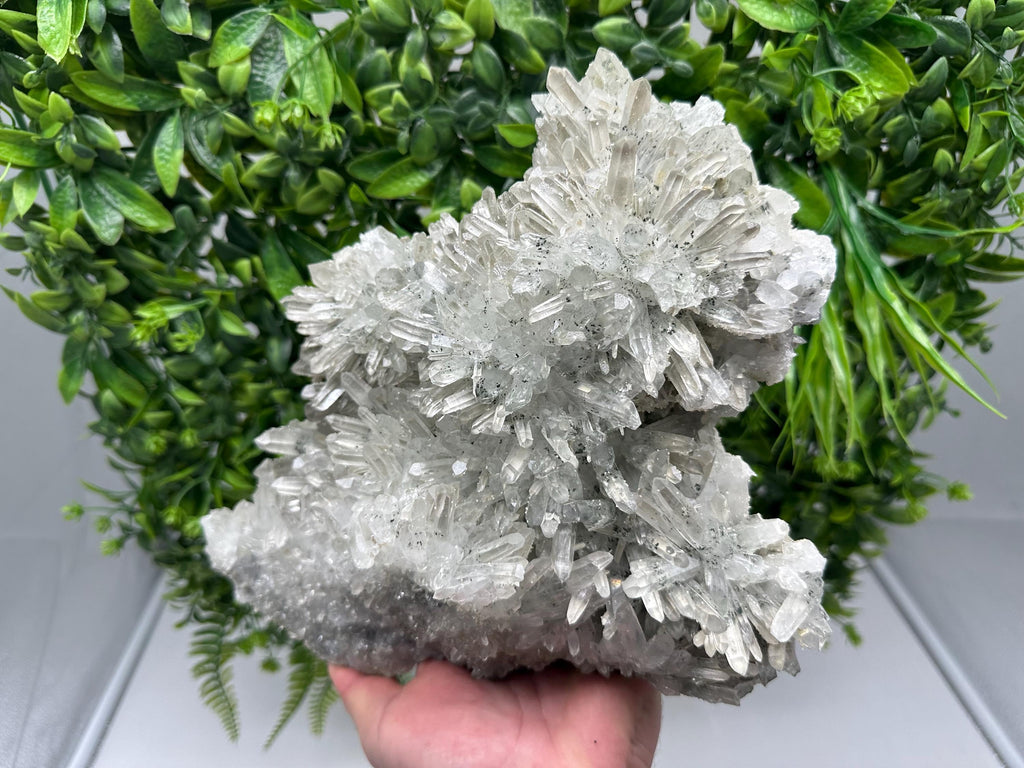 Extra Large Quartz inclusions Chlorite and Sphalerite/ Natural minerals/ Souvenir crystal gift minerals famous Krushev dol/Madan