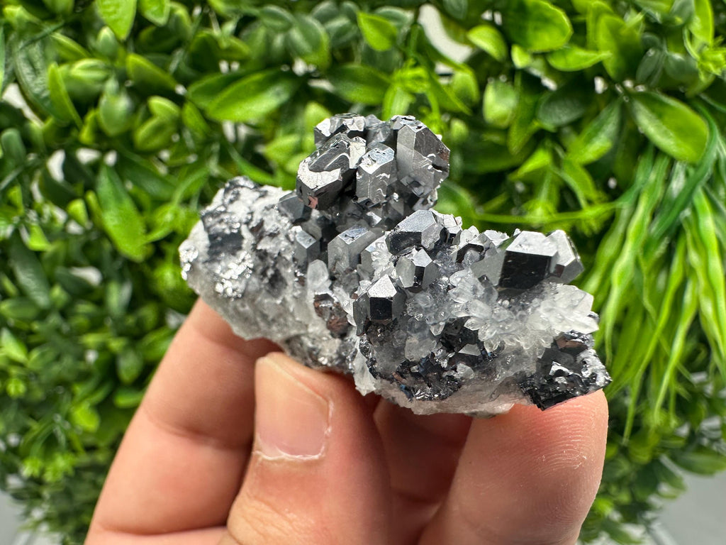 Galena on Chalcedony Mineral Specimen, Krushev dol Mine, Bulgaria