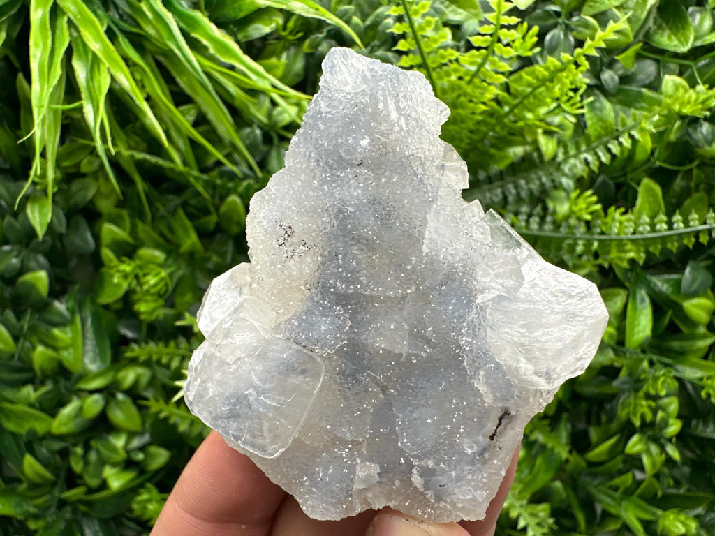 Apophyllite Stilbite on Chalcedony, India Crystal Specimen (6/6/3 cm)