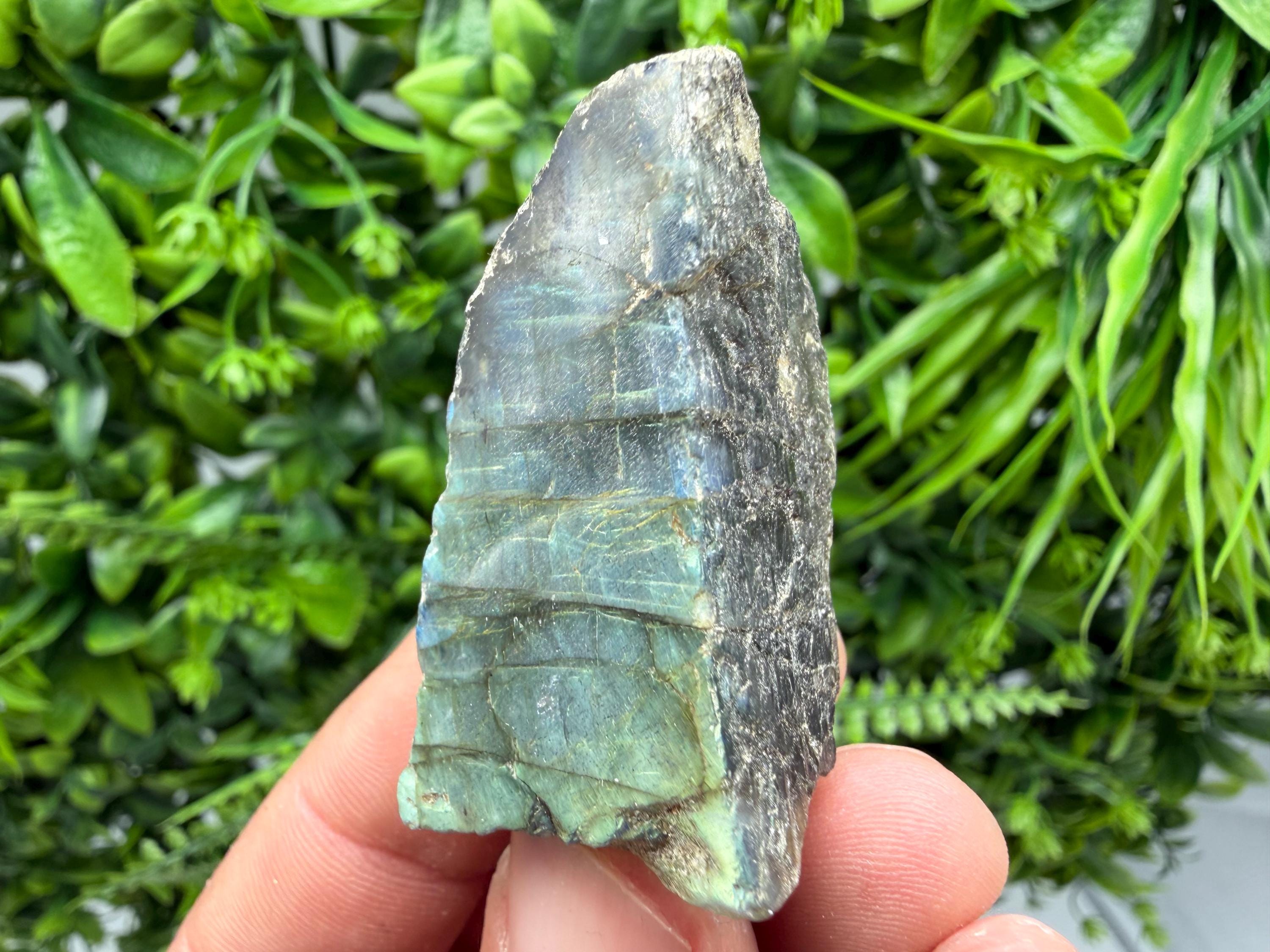 Polished Labradorite Slab: Multifire Crystal Decor