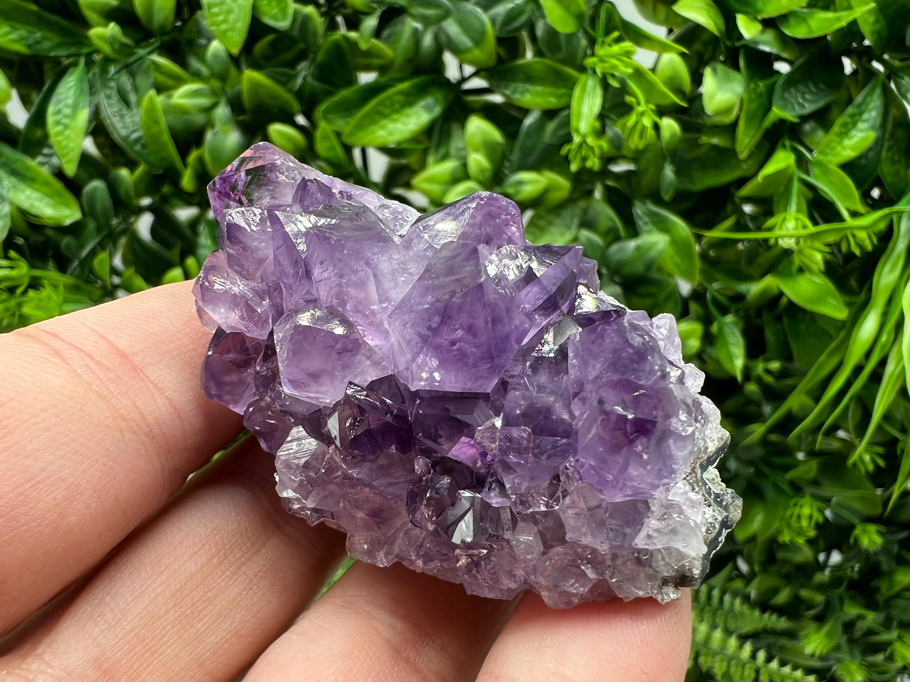 Uruguay Amethyst Crystal: Purple Quartz Phantom - Home Decor