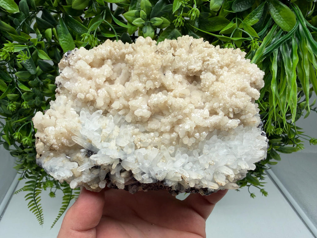 Milky Quartz Calcite Specimen, Borieva Mine Bulgaria, Home Decor Stone