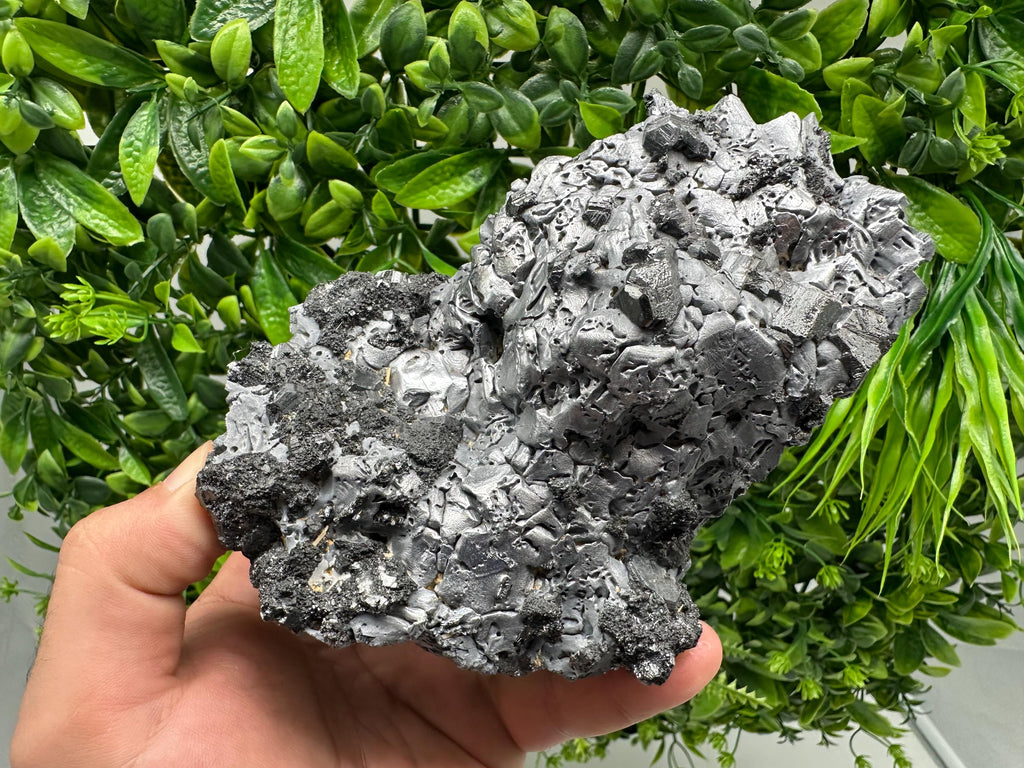 Mirror Galena Mineral Specimen: Borieva Mine, Bulgaria - Home Decor Stone