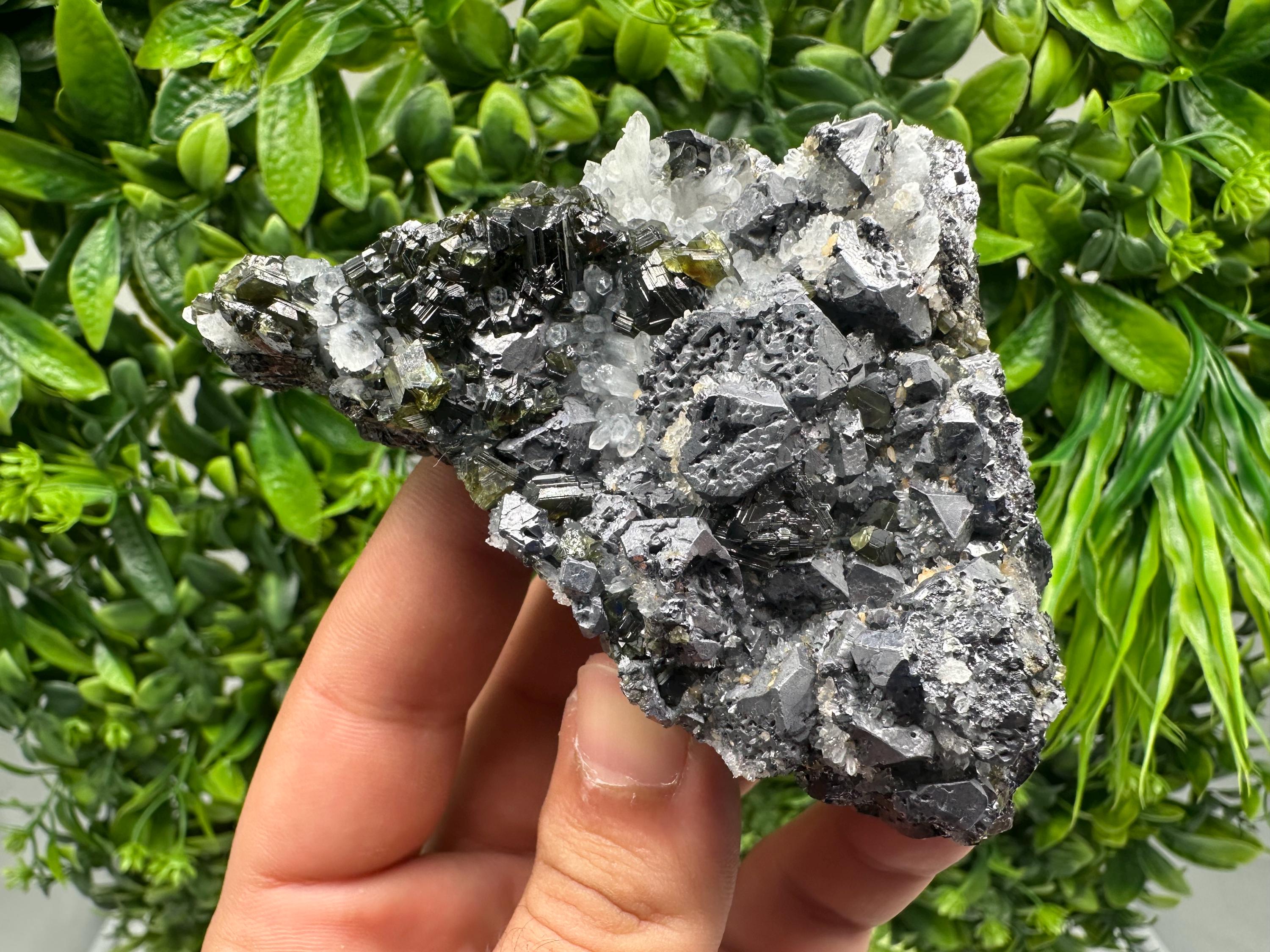 Rare Galena, Sphalerite, Pyrite Mineral Specimen, Bulgaria