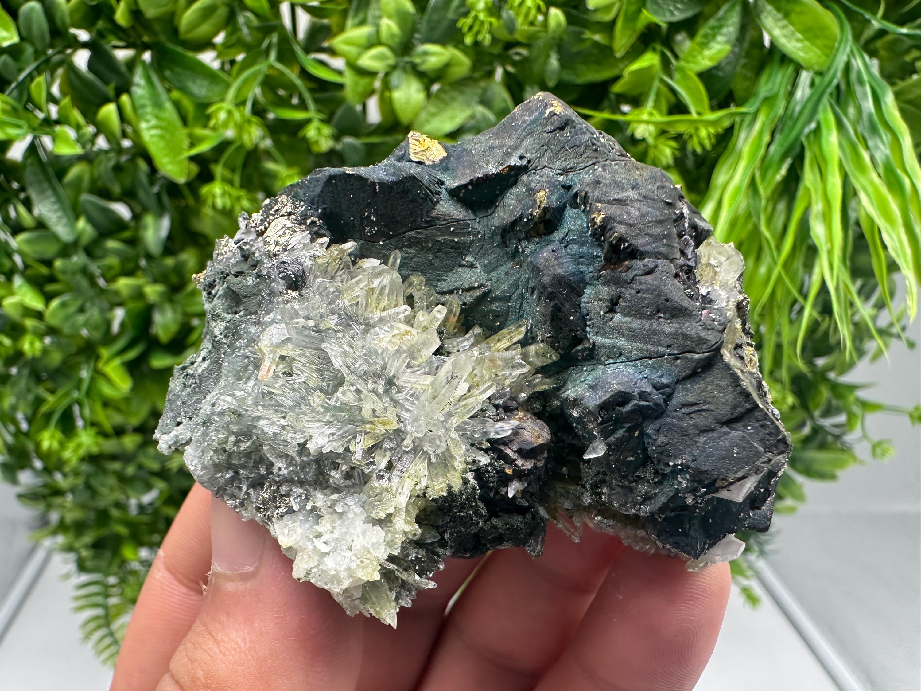 Chalcopyrite Bornite Covelline Mineral Specimen: Djurcovo Mine, Bulgaria