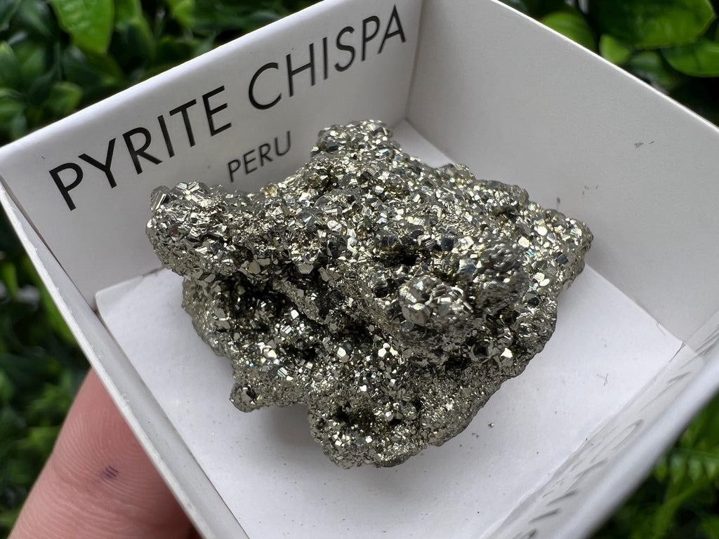 Peruvian Pyrite Cluster: Shiny Cube Mineral Specimen, Home Decor Stone