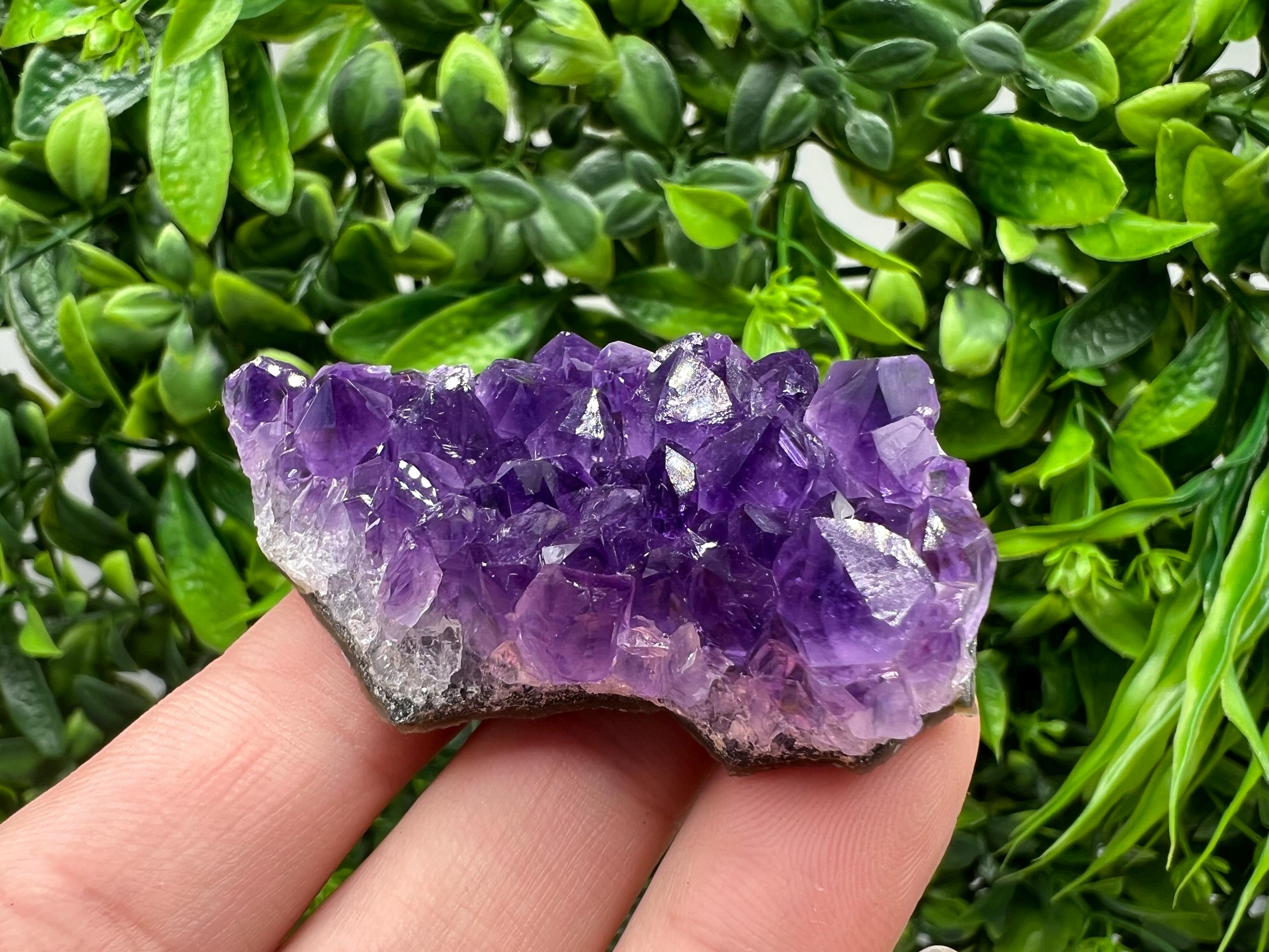 Uruguay Amethyst Crystal: Purple Quartz Home Decor, Energy Stone