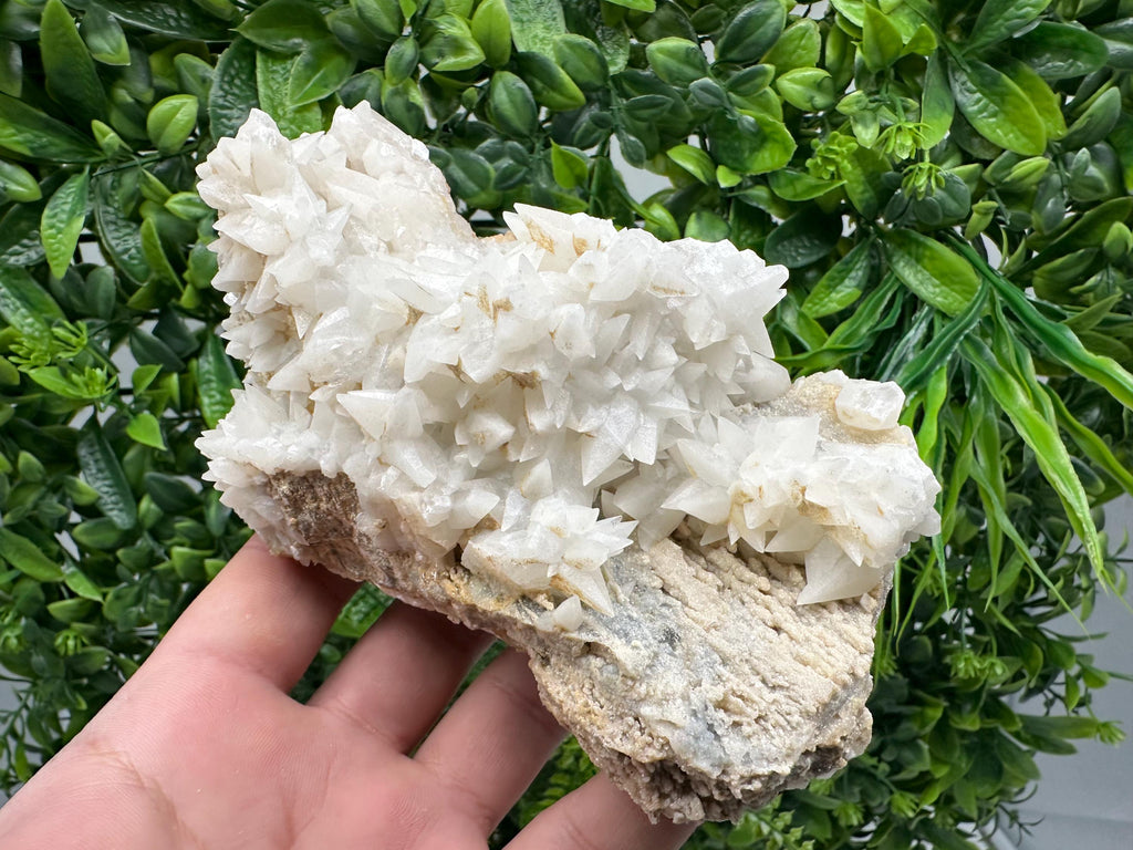 Calcite on Aragonite: Djurcovo Mine, Bulgaria Crystal