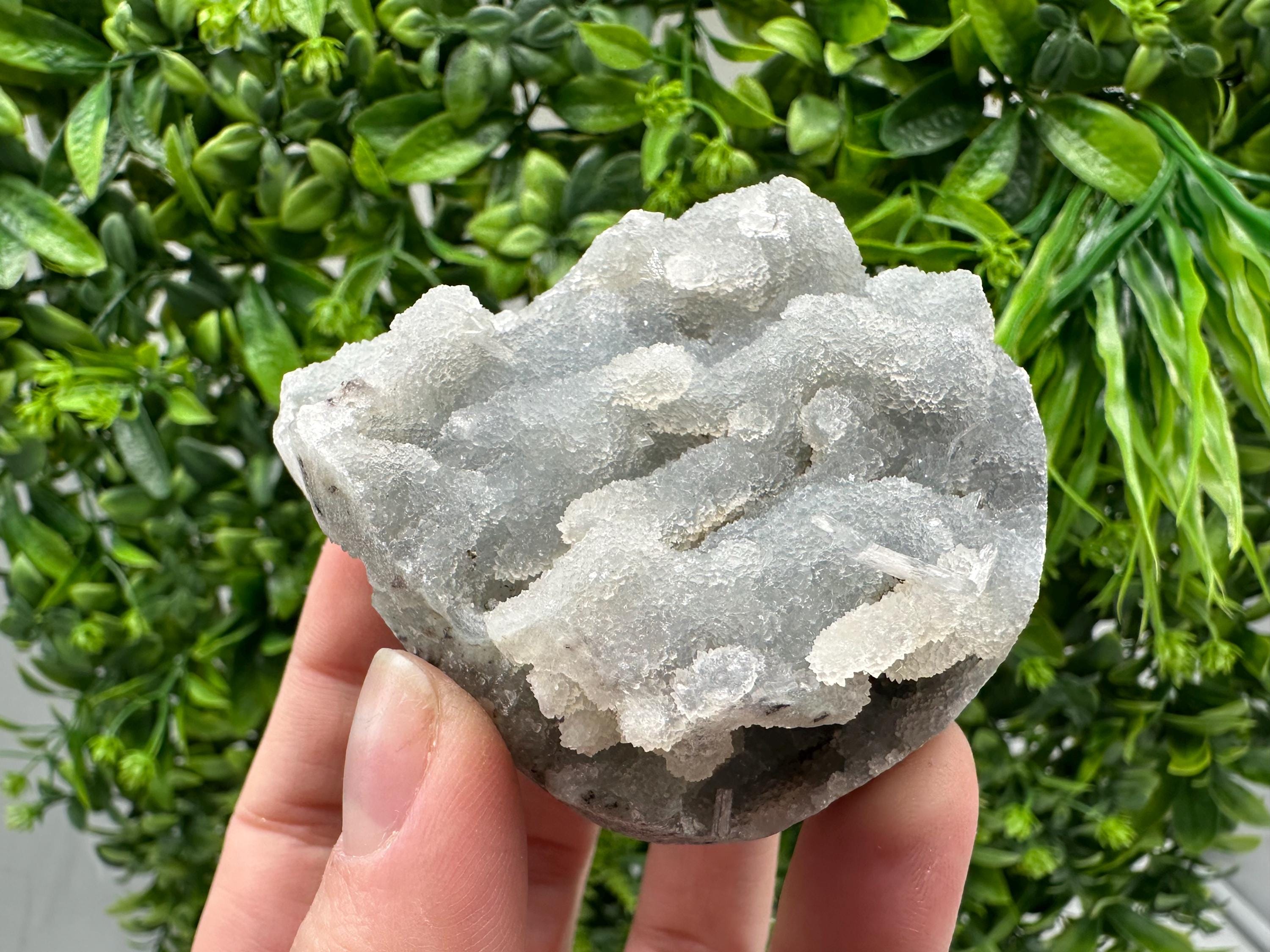 Natural Chalcedony Specimen: India Crystal Mineral Collection, Home Decor
