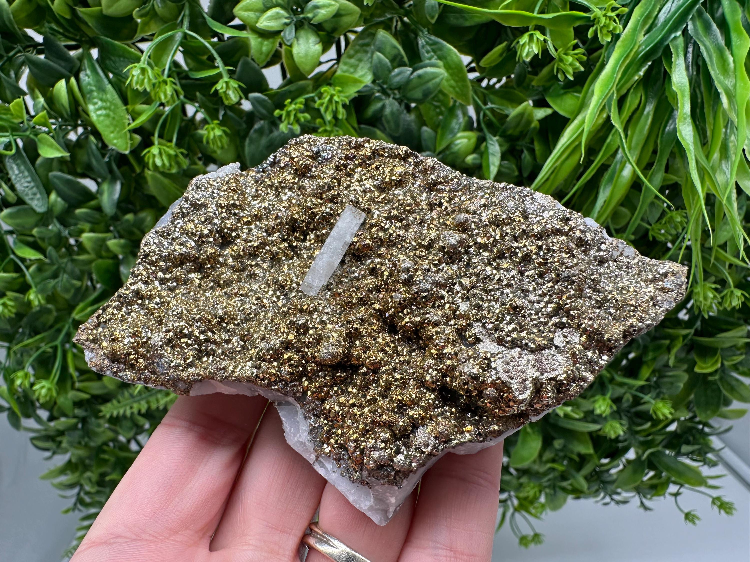 Marcasite Cluster on Chalcedony, Bulgaria Mineral Specimen