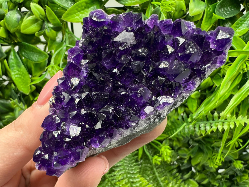Uruguay Amethyst Crystal: Purple Quartz Home Decor, Energy Stone