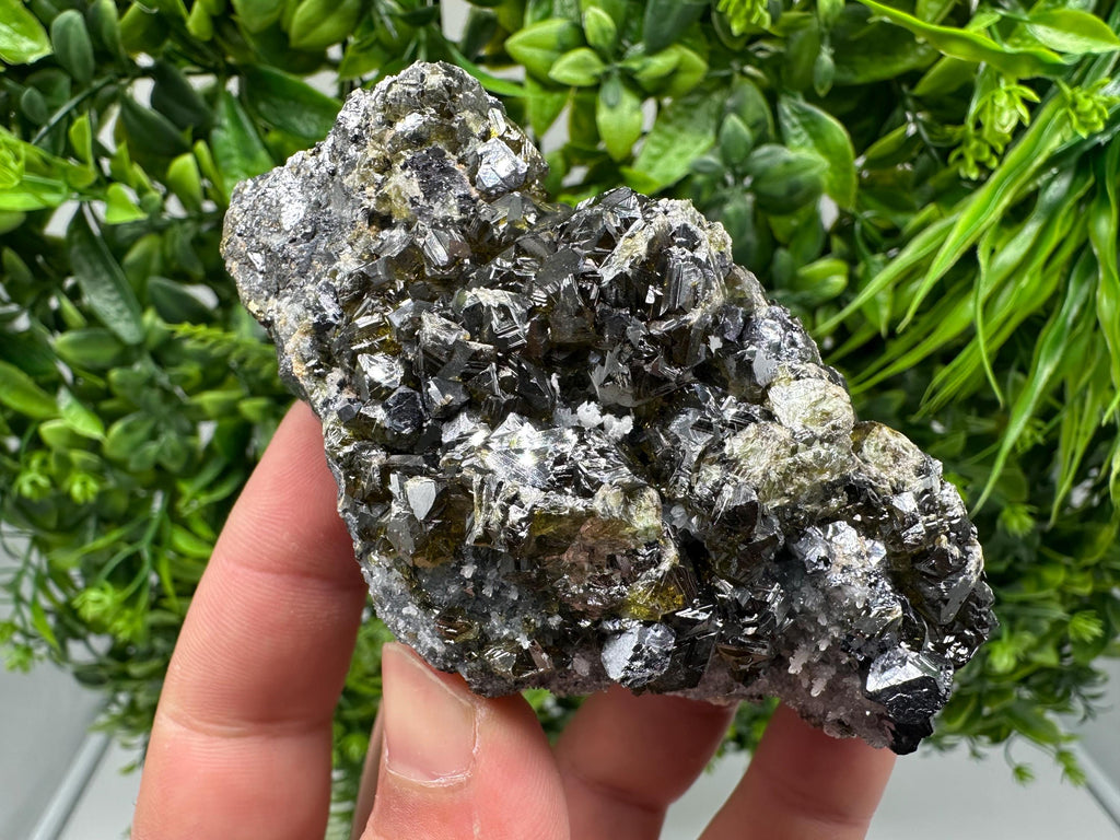 Stunning Gems Sphalerite Cleiopfane on Quartz from Krushev dol mine,Madan,Bulgaria,natural,collectible mineral specimen,home decor stone