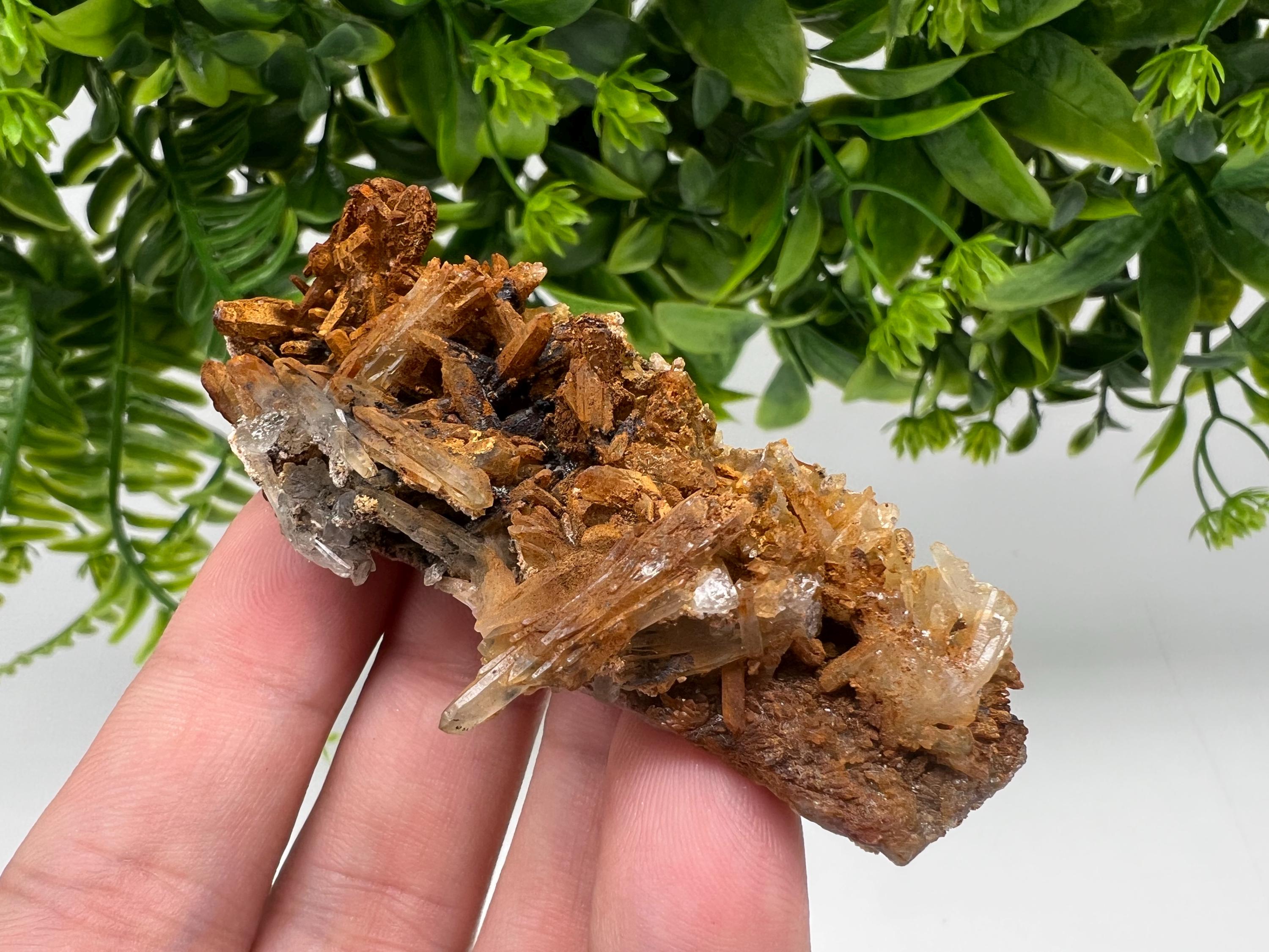 Bulgarian Quartz Specimen: Iron Oxide Limonite Mineral Collection