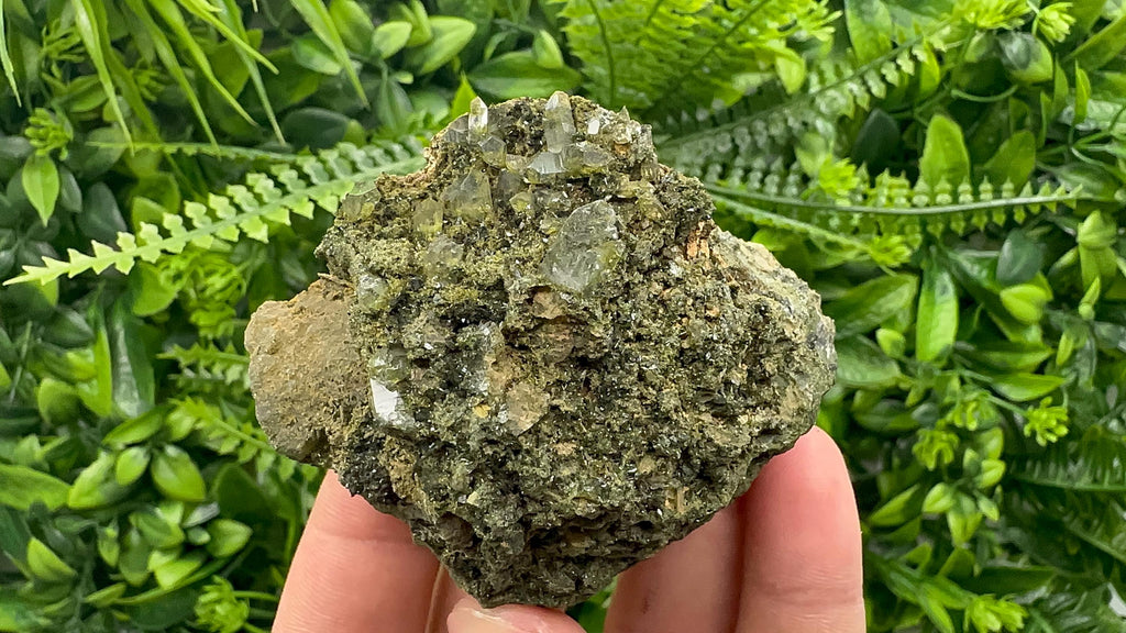 Rainbow Epidote with Quartz, Hakkari Turkey Mineral Specimen