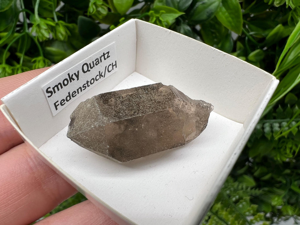 Rare Smoky Quartz Point, Fedenstock Switzerland Mineral Specimen (40MM)