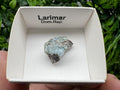 Rare Raw Larimar Specimen: Dominican Republic Crystal (20/15mm)