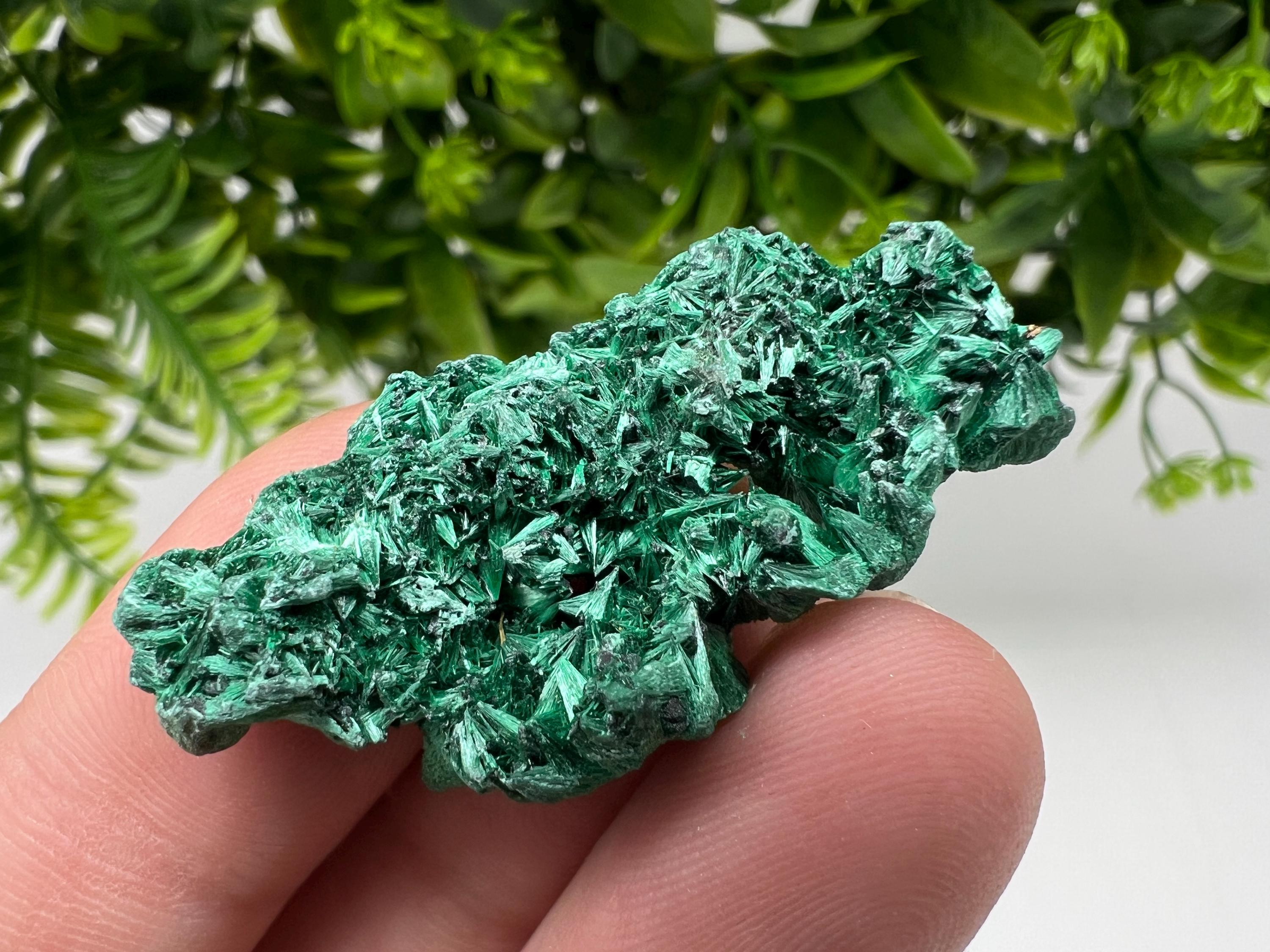Green Polished Malachite Crystal, Congo Minerals, Chakra Stone