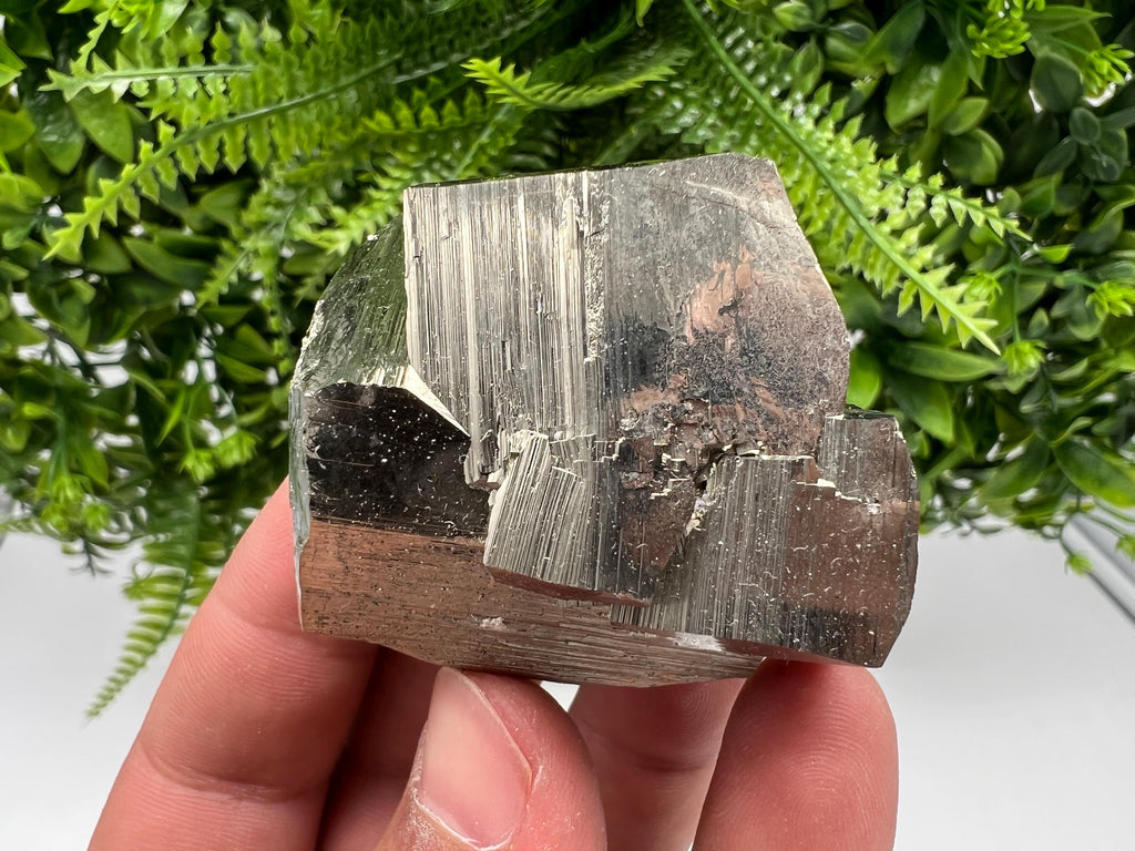 Rainbow Pyrite Hematite Cluster, Natural Mineral Decor Stone (6/6/6 cm)