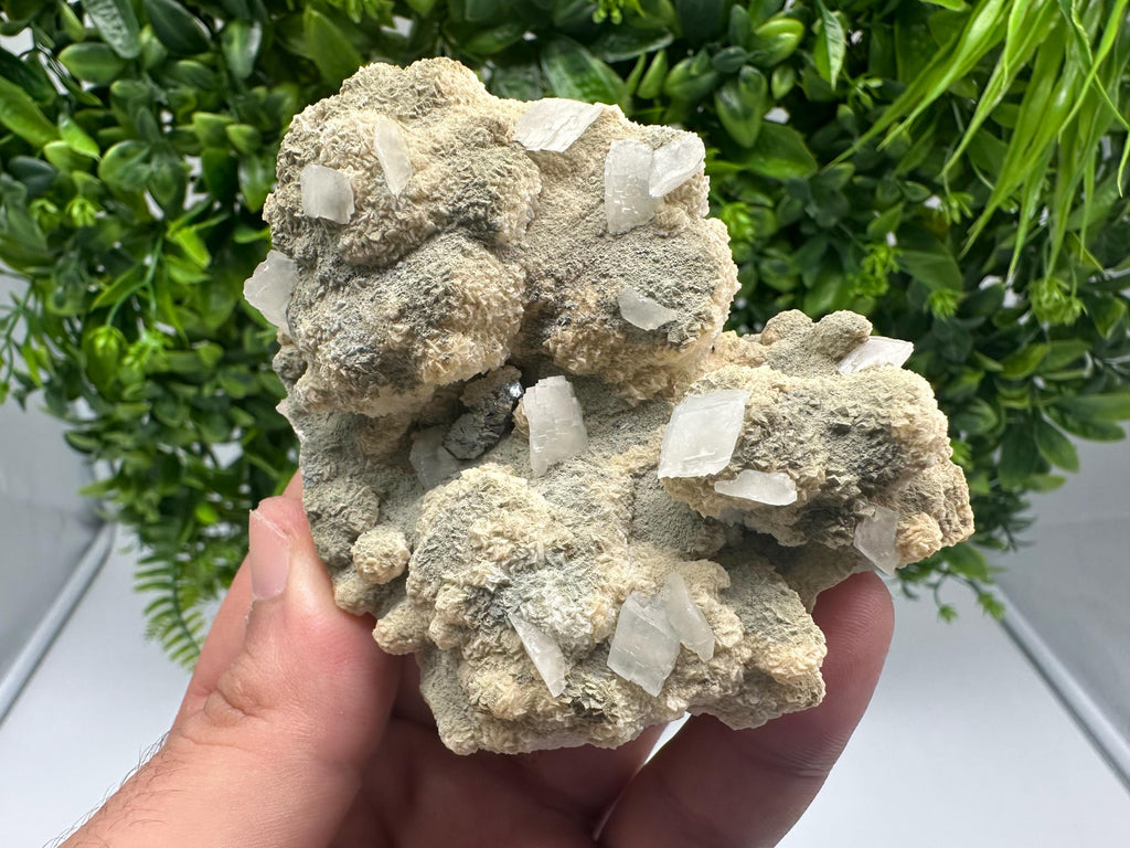 Calcite on Aragonite Mineral Specimen: Borieva Mine, Bulgaria