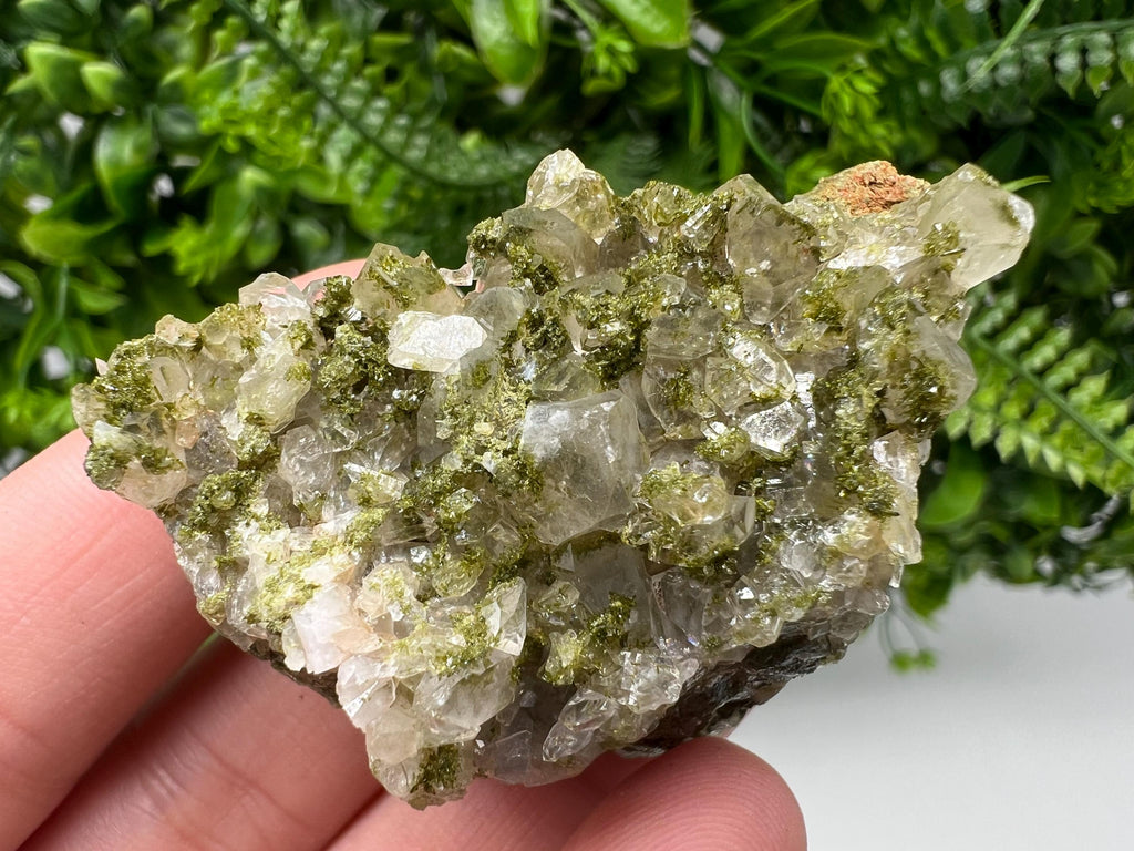 Rainbow Epidote with Quartz Mineral Specimen, Hakkari Turkey