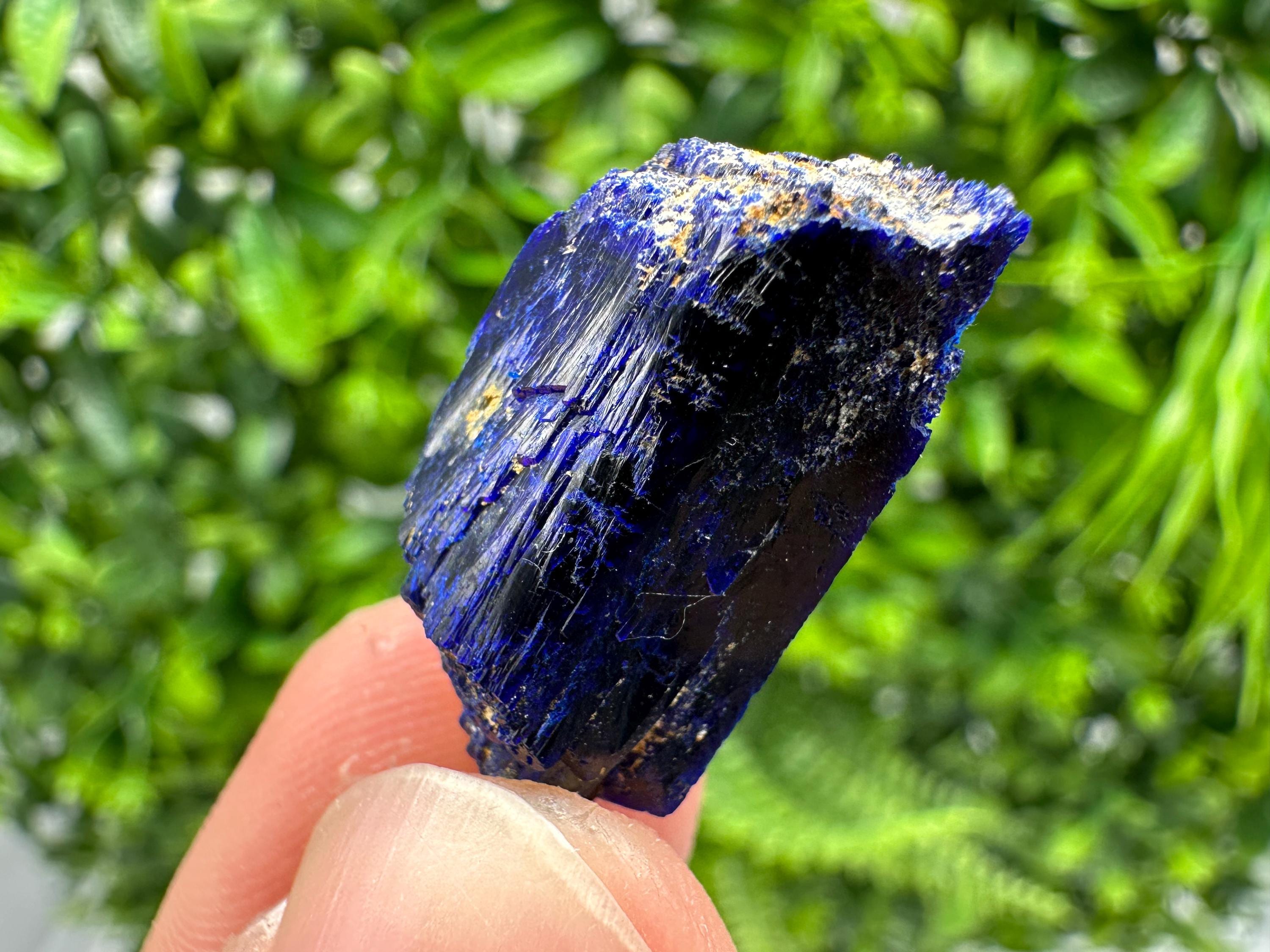 Crystallized Azurite-Kerrouchen,Morocco-Blue Azurite Specimen-High Quality Blue Azurite-Azurite Mineral Specimen, gemmy,lustrous of Azurite
