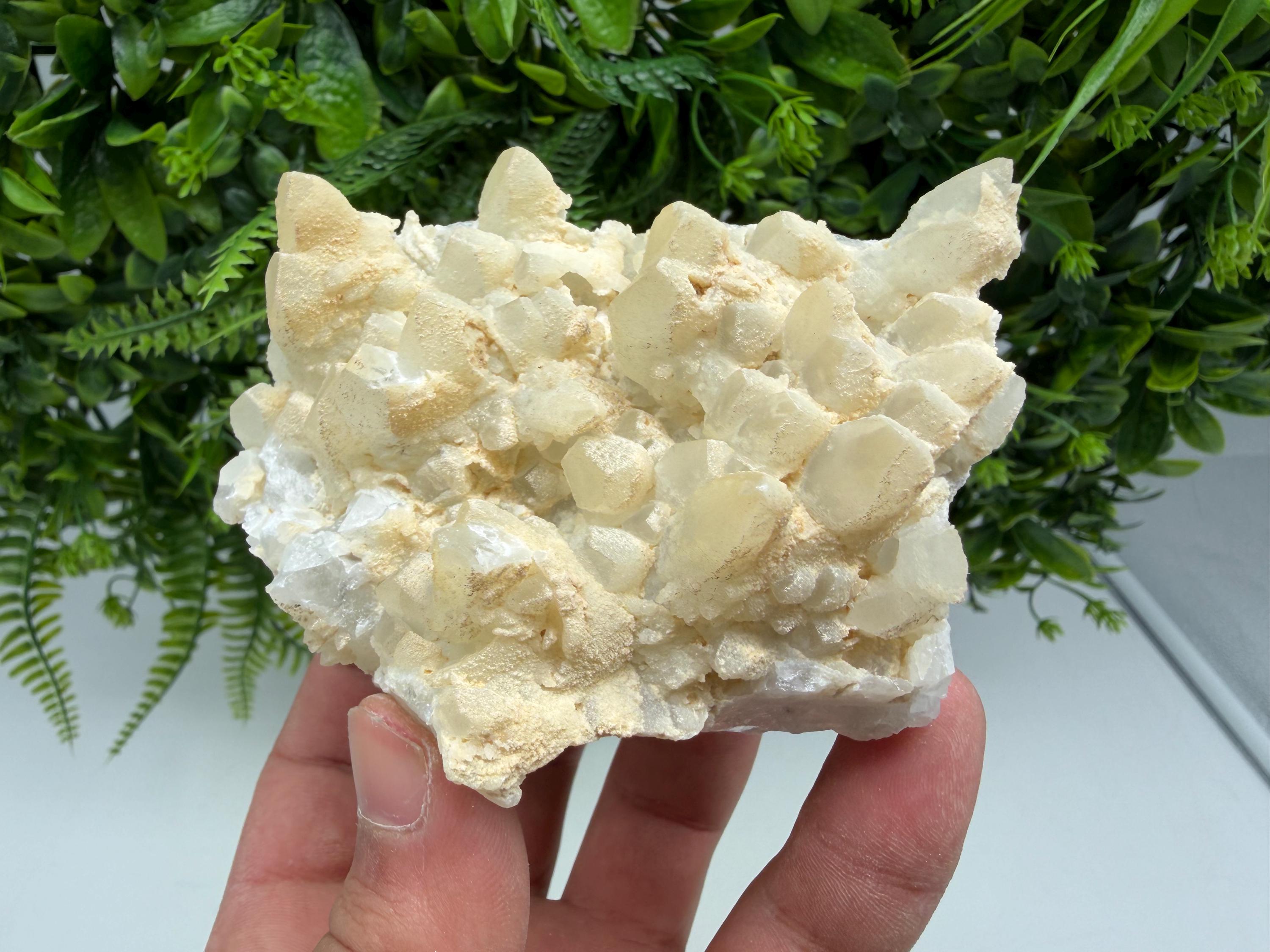 Milky Quartz Calcite Specimen, Borieva Mine Bulgaria, Home Decor Stone