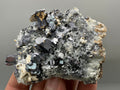 Skeletal Galena Mineral Specimen: Shiny Crystal Stone, Bulgaria