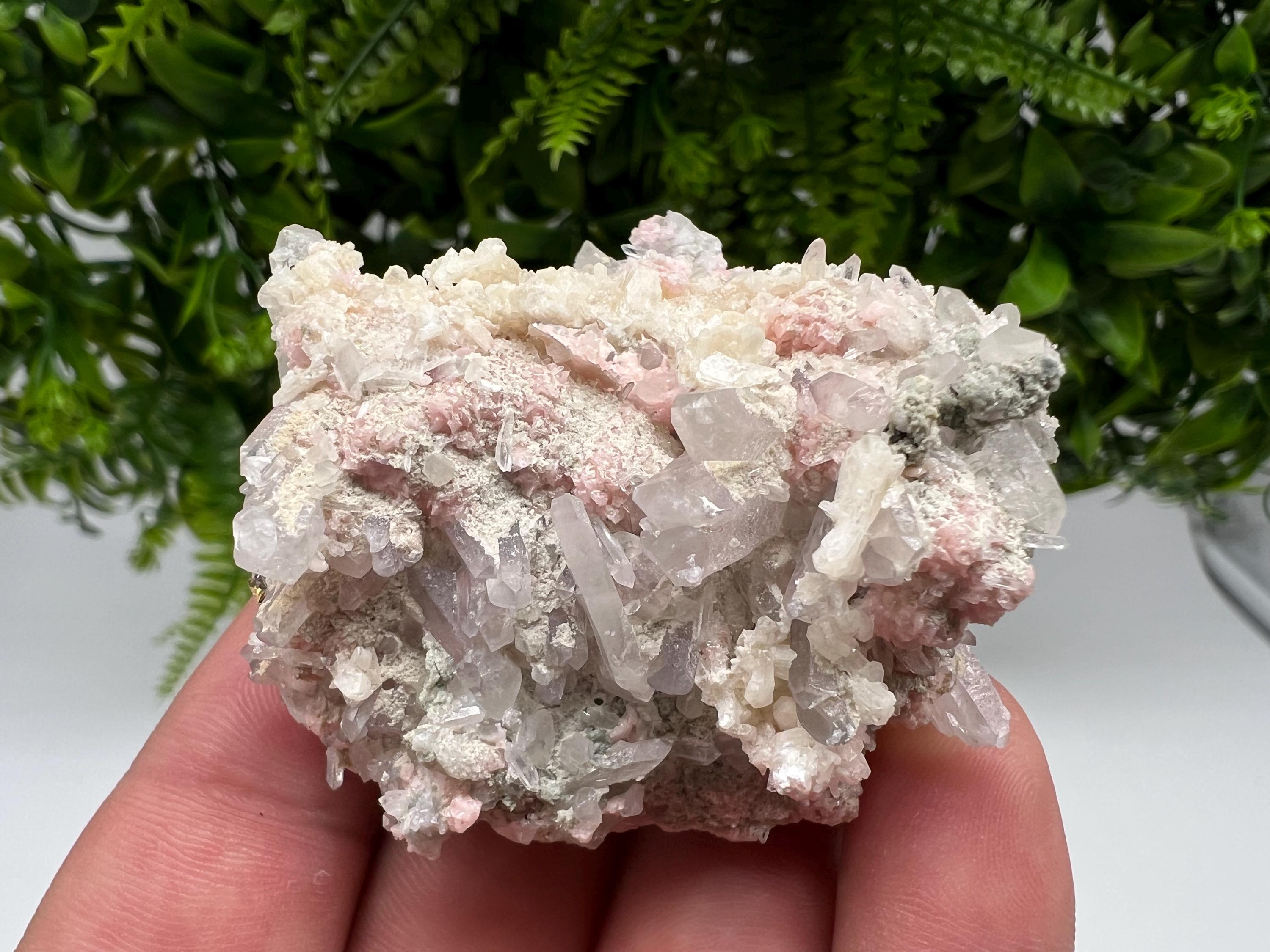 Pink Rhodochrosite Crystal: Starnica Mine, Bulgaria - Home Decor Stone