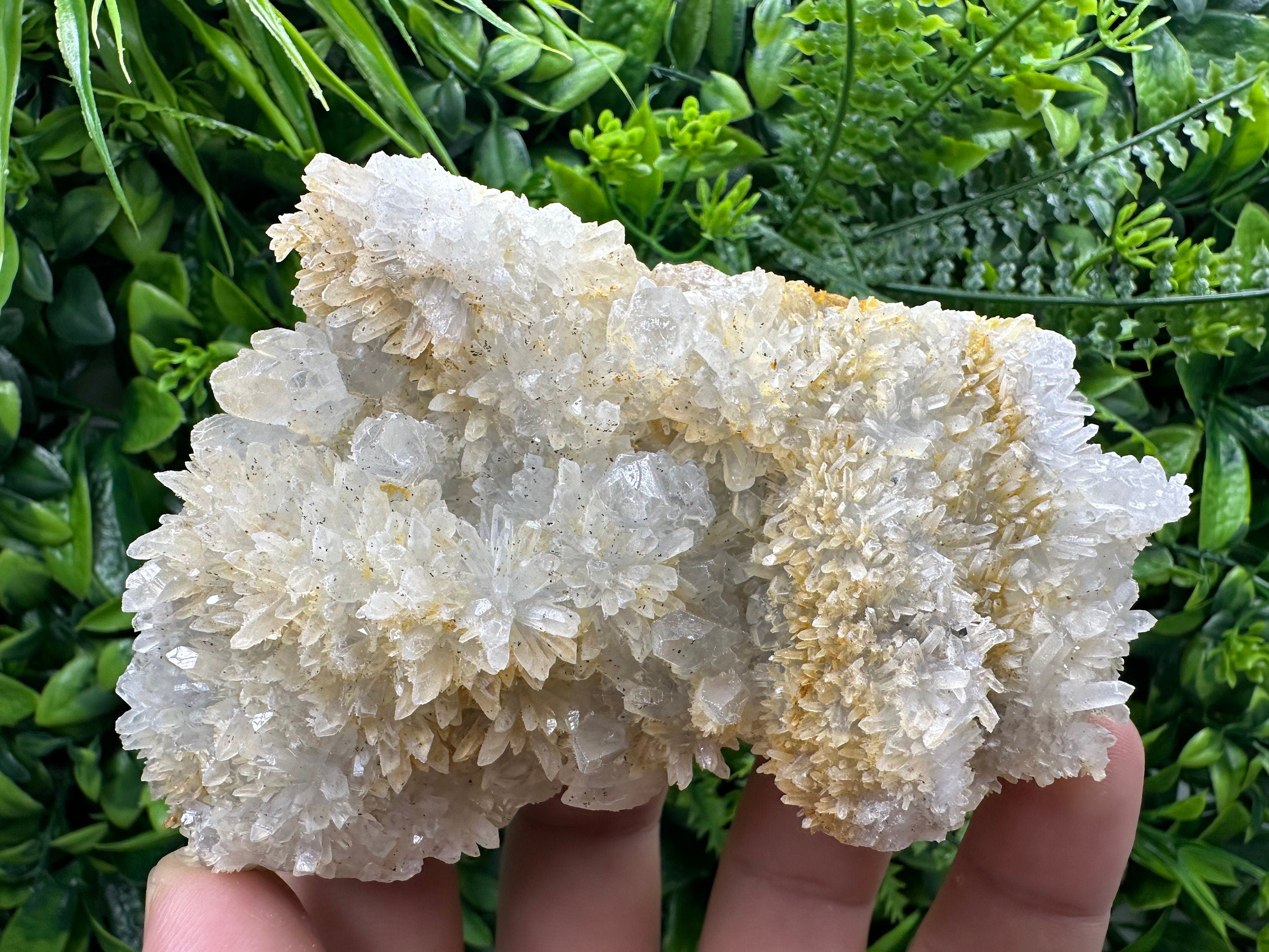 Quartz with Limonite, Iron Oxide Mineral Specimen