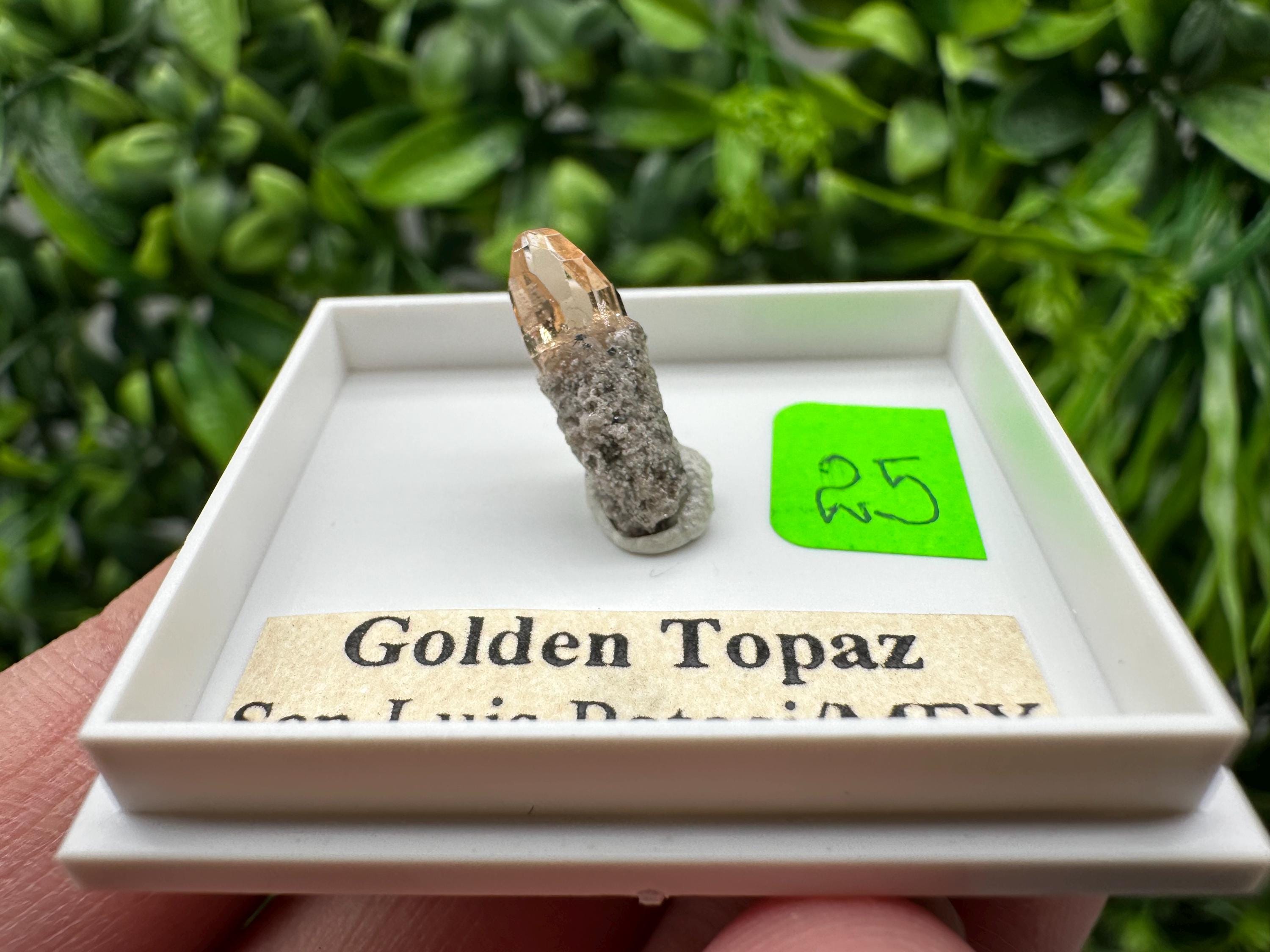 Golden Topaz Crystal, Mineral Specimen from Mexico