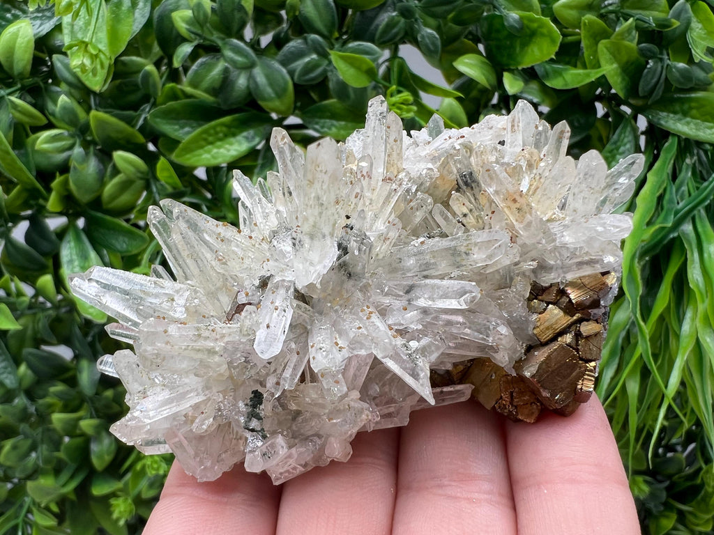 Stunning Pyrite on Quartz,Calcite from Borieva mine,Madan,Bulgaria,natural,collectible mineral specimen,home decor stone,collection crystal