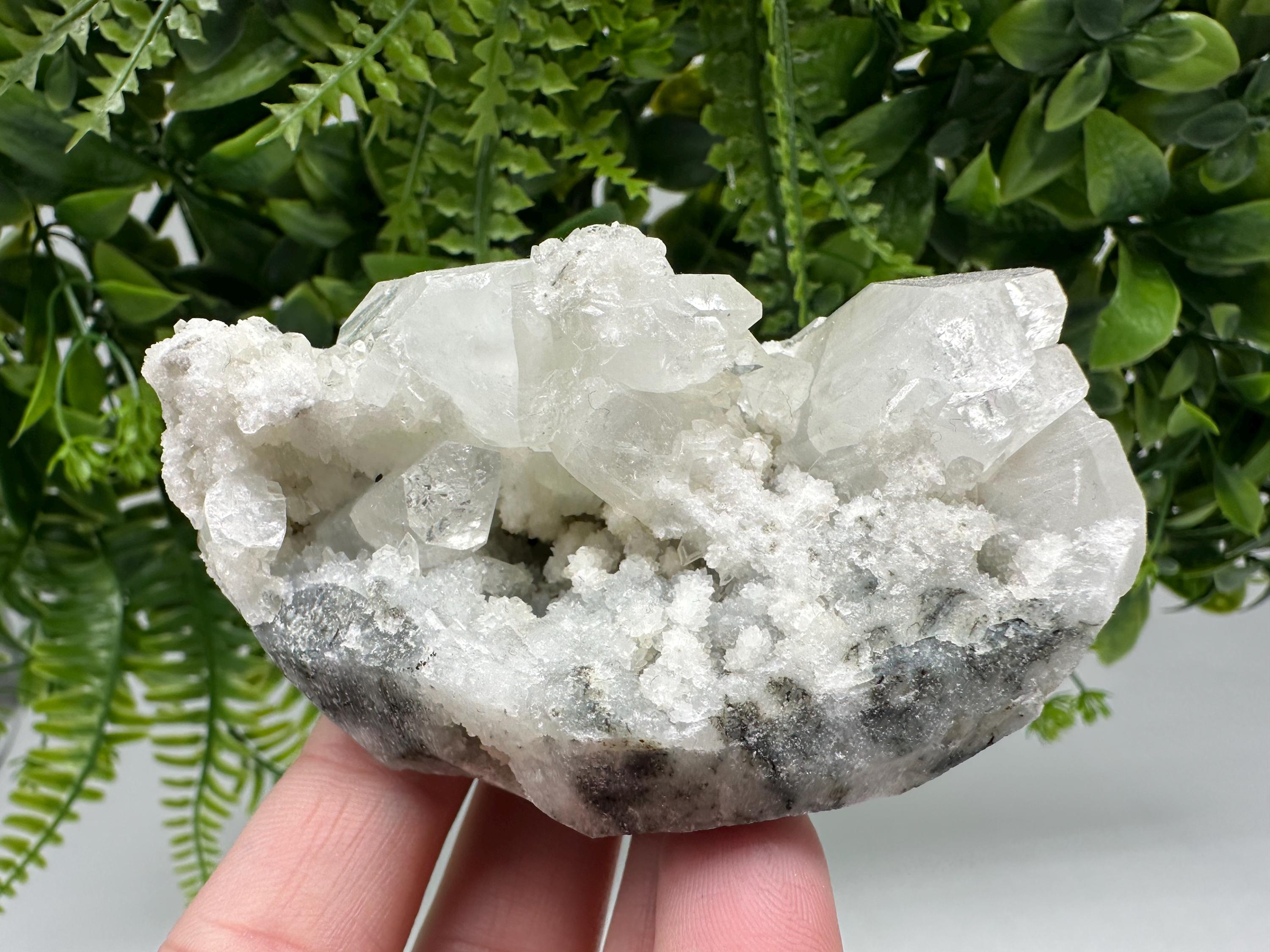 Apophyllite Stilbite Chalcedony Specimen: India Minerals Crystal Collection