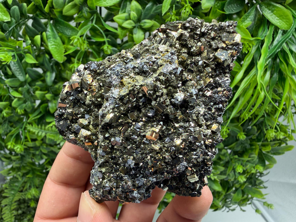 Pyrite Sphalerite Quartz  Mineral Specimen, Krushev dol Mine