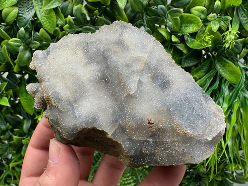 Blue Chalcedony Quartz with Chlorite Inclusions, Bulgaria Mineral Specimen