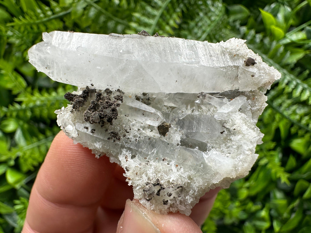 Quartz with Chalcopyrite: Natural Crystal Mineral Souvenir
