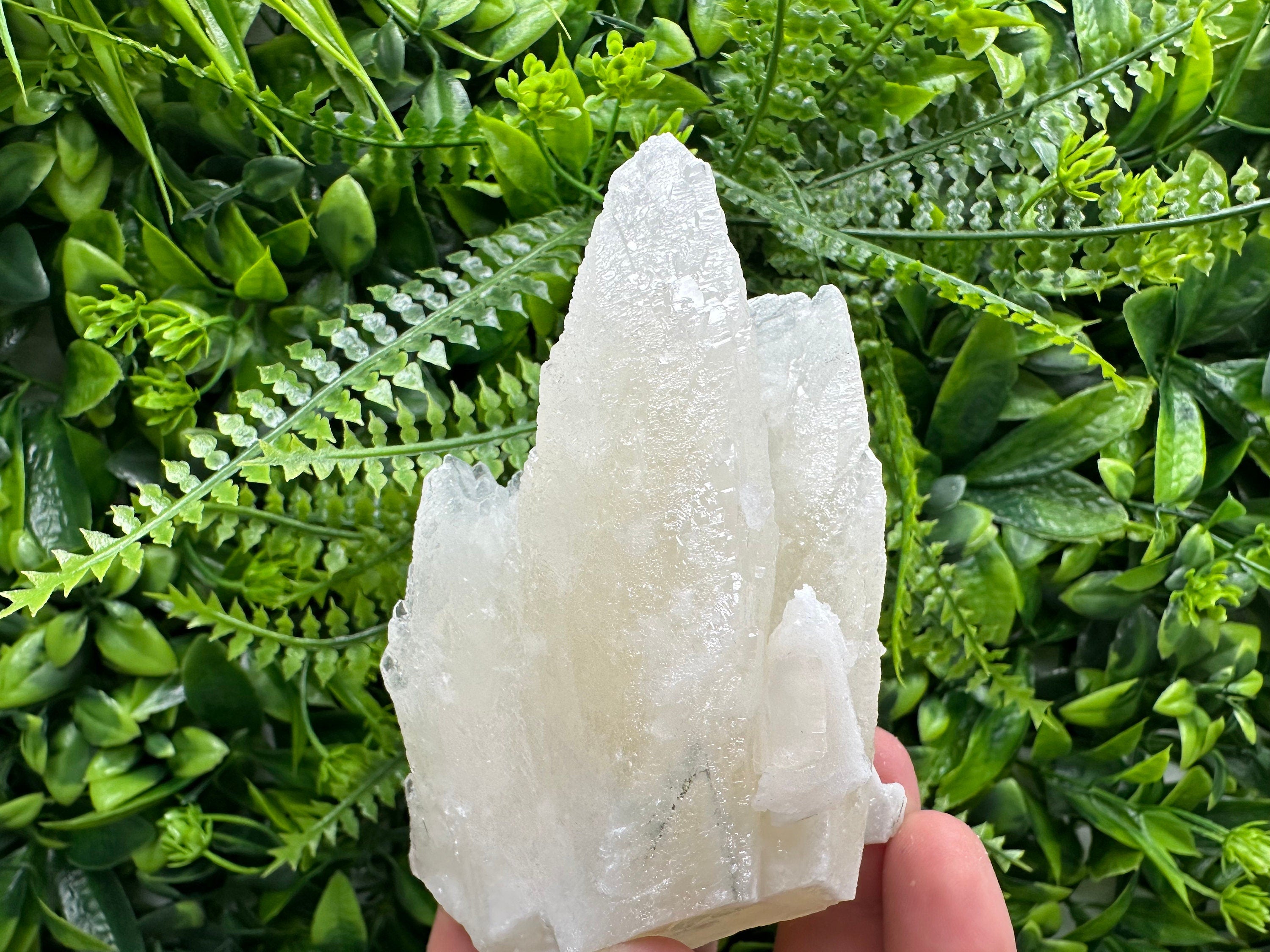 Rare UV Calcite Cluster: Djurcovo Mine, Bulgaria - Home Decor
