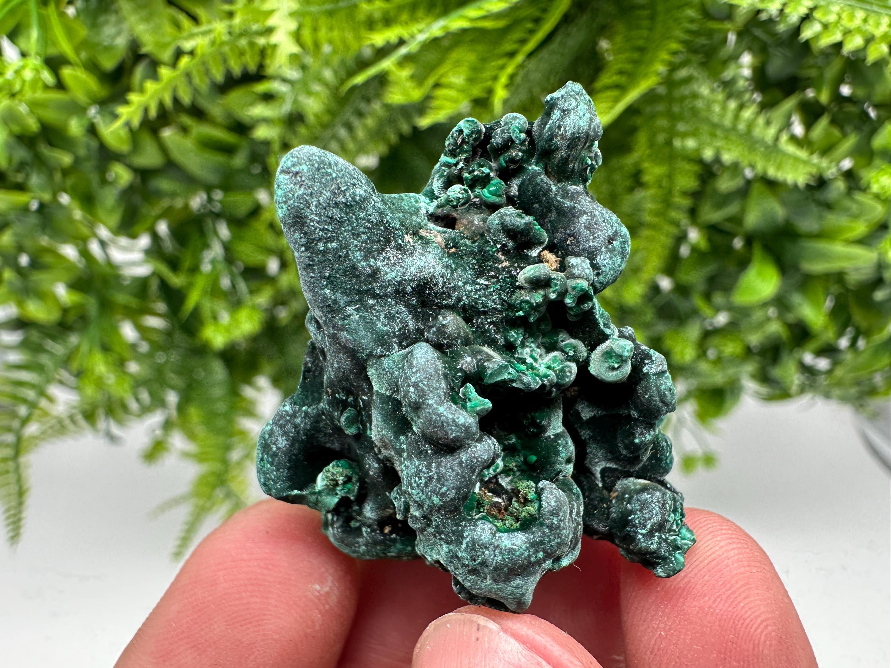 Congo Malachite Crystal Specimen, Polished Green Stone